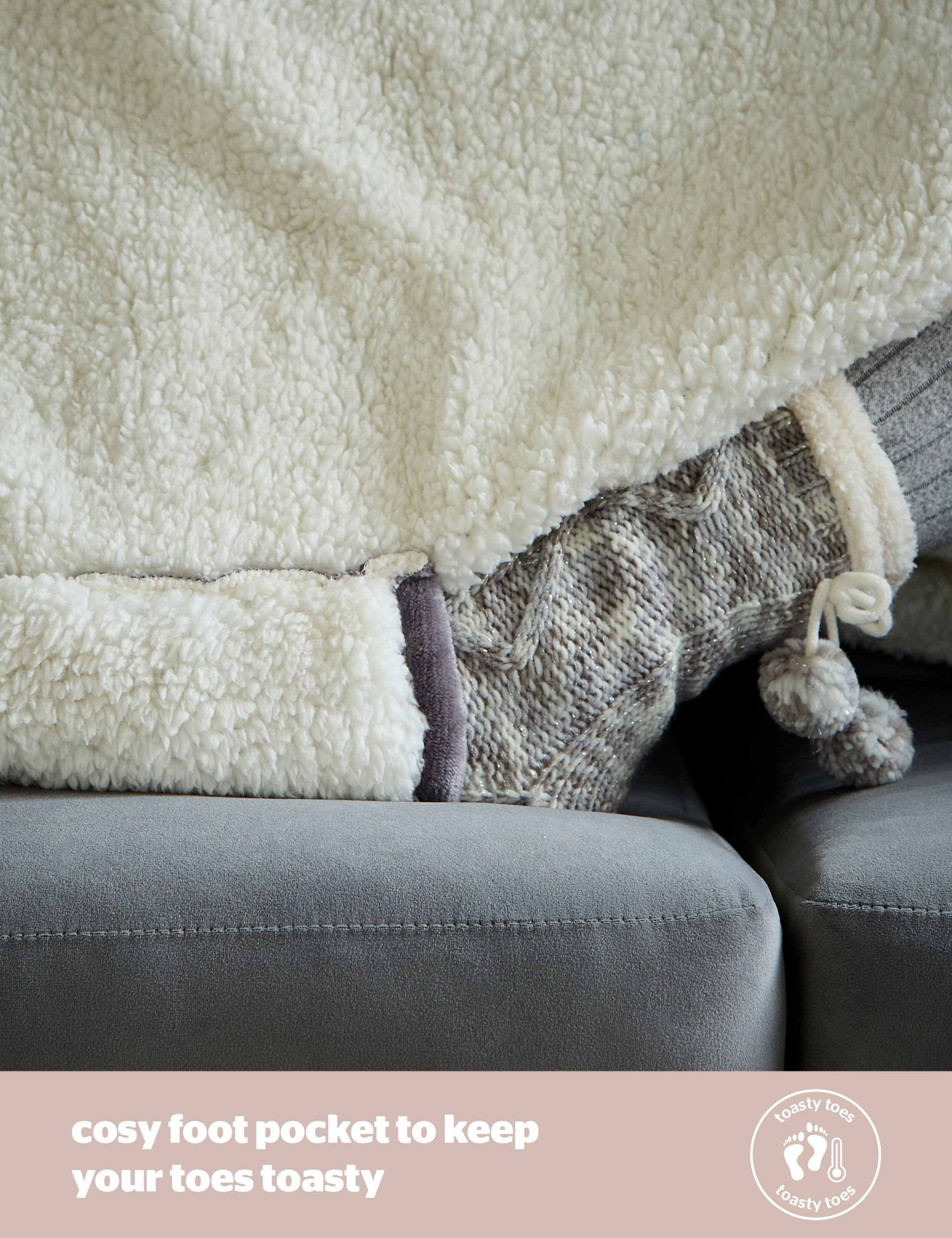 Fleece Heated Wearable Blanket 7 of 9