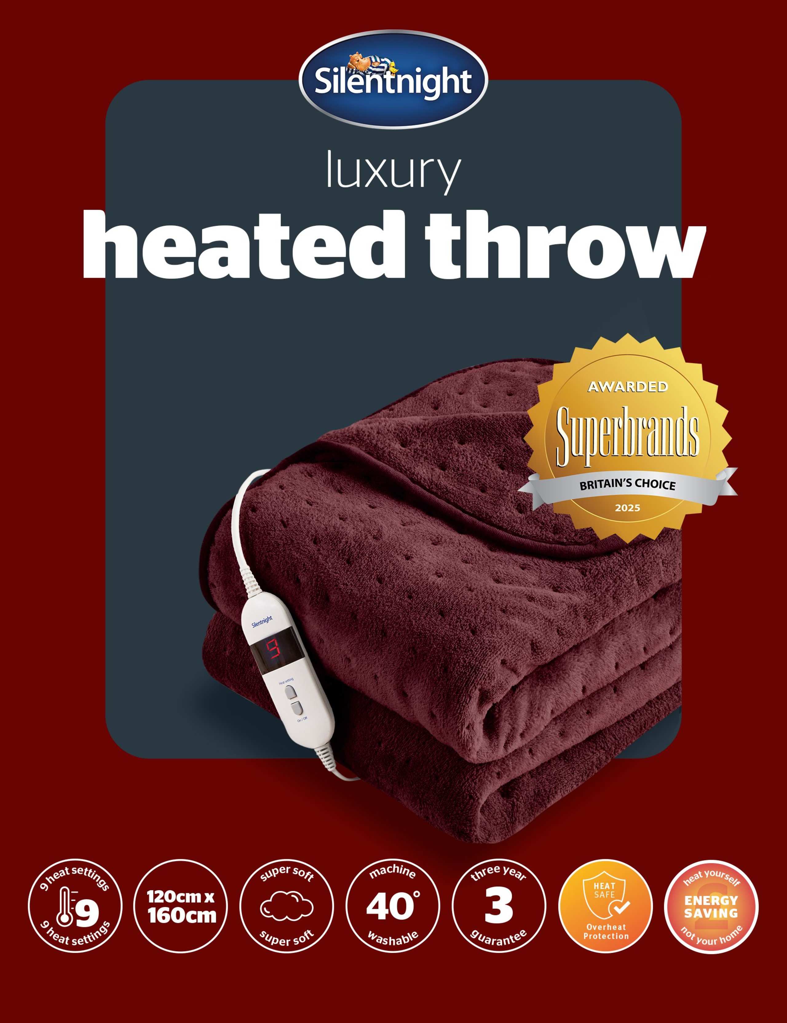 Fleece Heated Throw 5 of 9