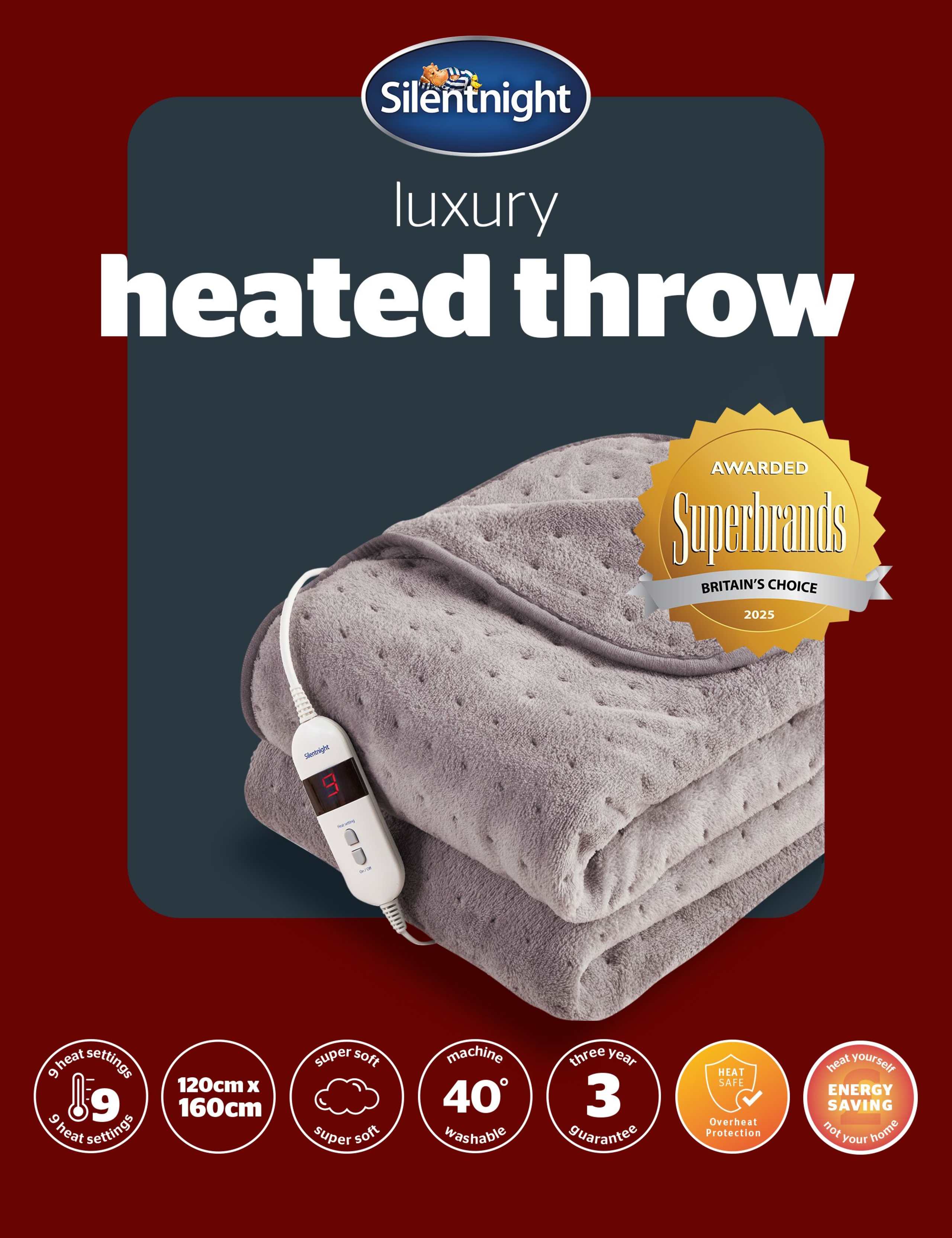 Fleece Heated Throw 6 of 9