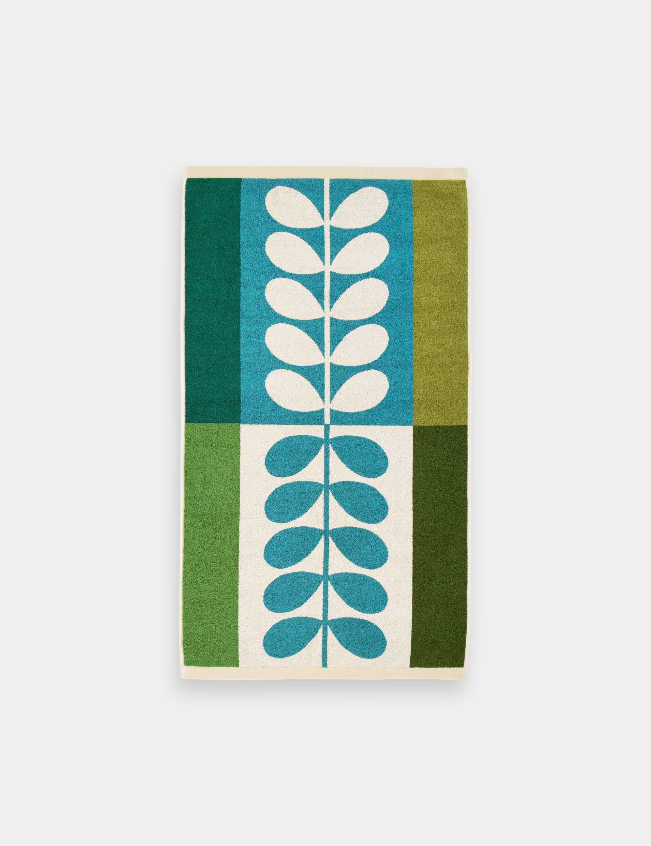 Pure Cotton Stem Check Towel 7 of 8