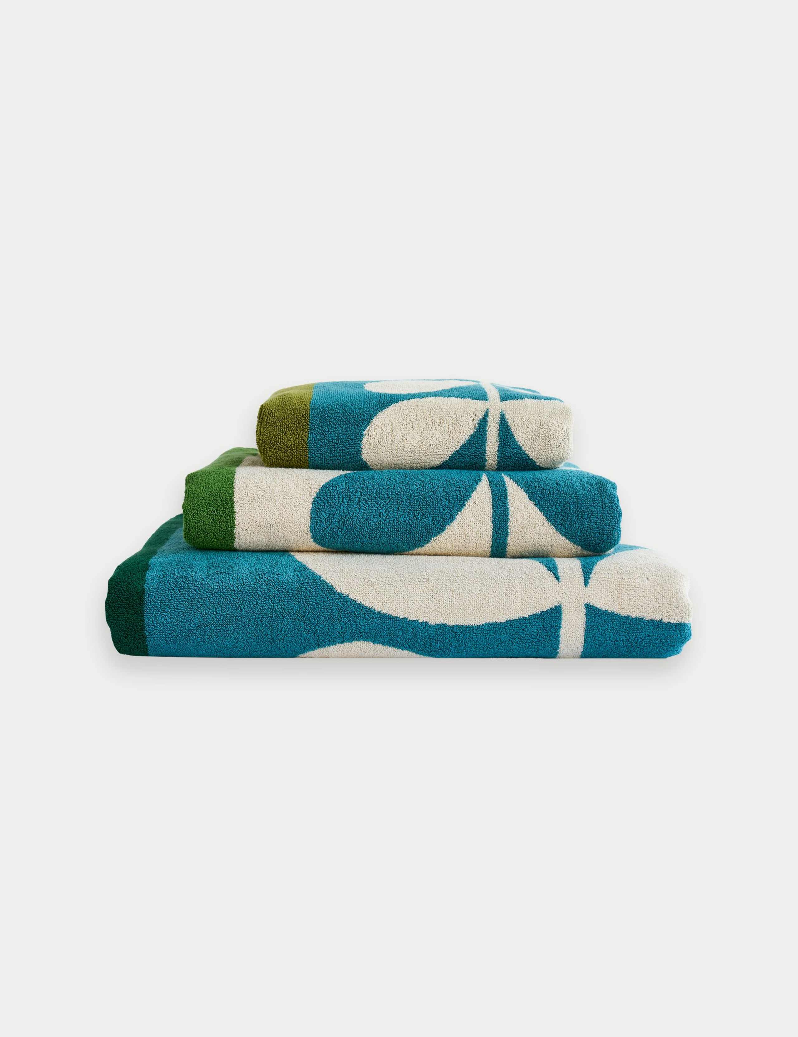 Pure Cotton Stem Check Towel 2 of 8