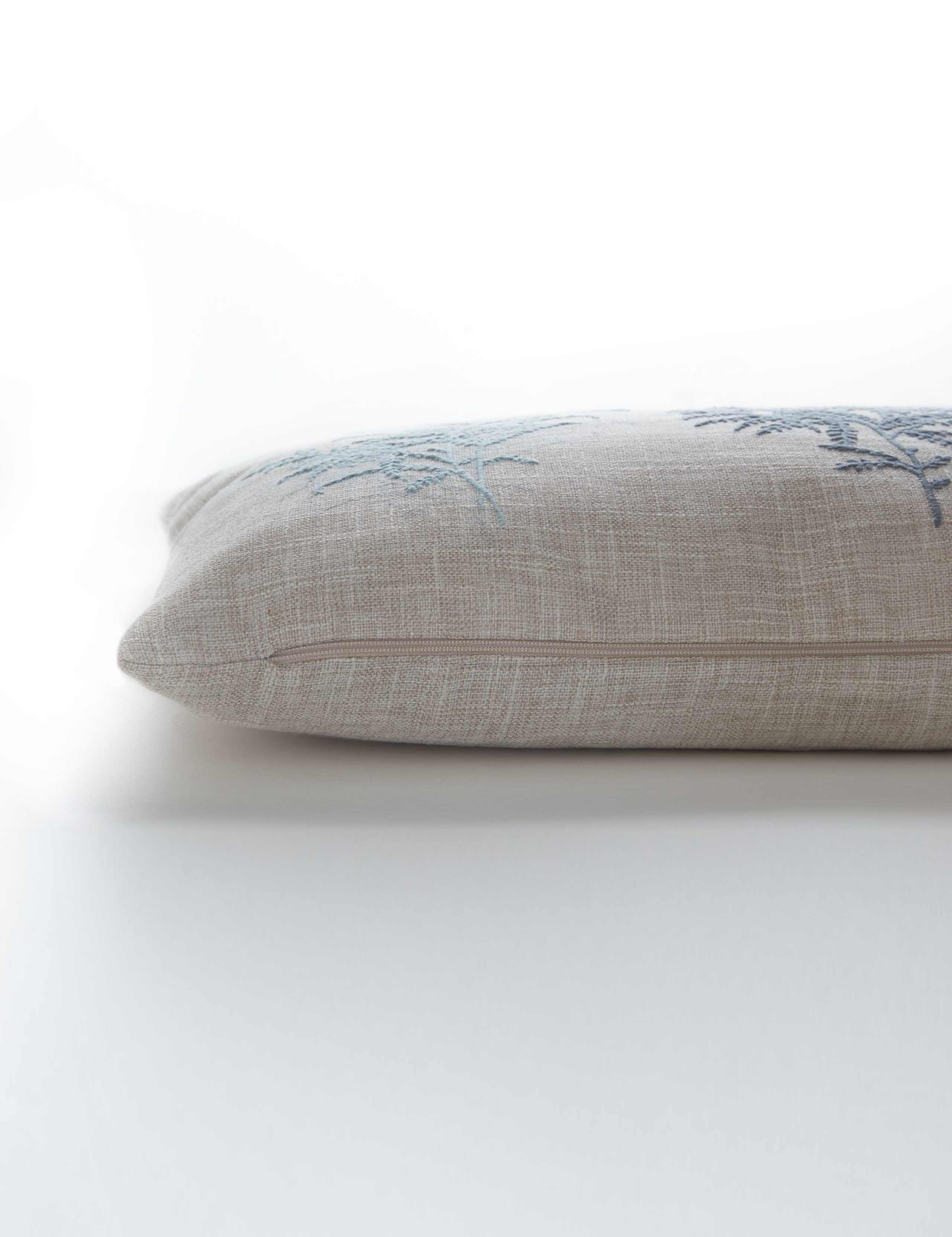 Tenby Floral Embroidered Bolster Cushion 3 of 4