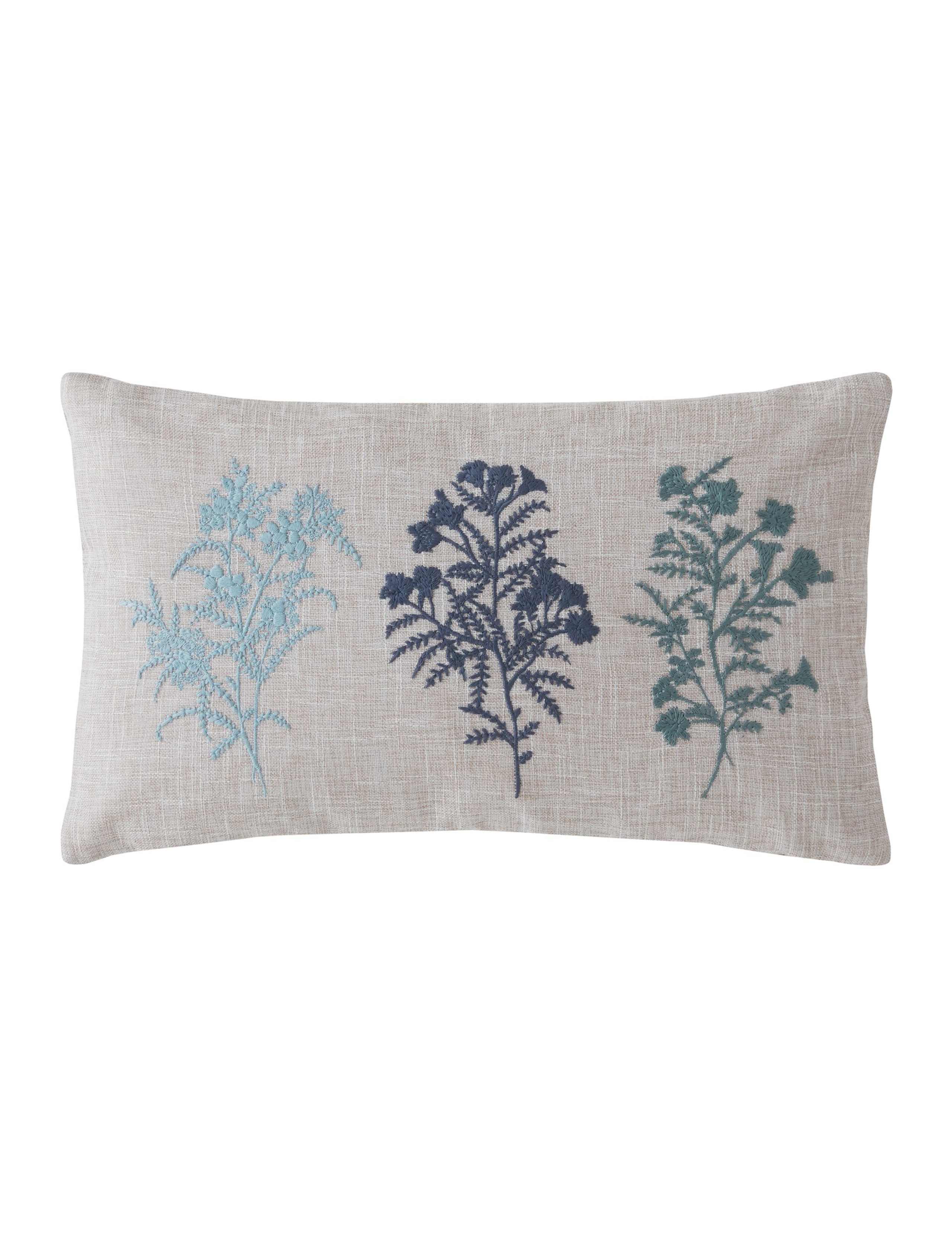 Tenby Floral Embroidered Bolster Cushion 2 of 4