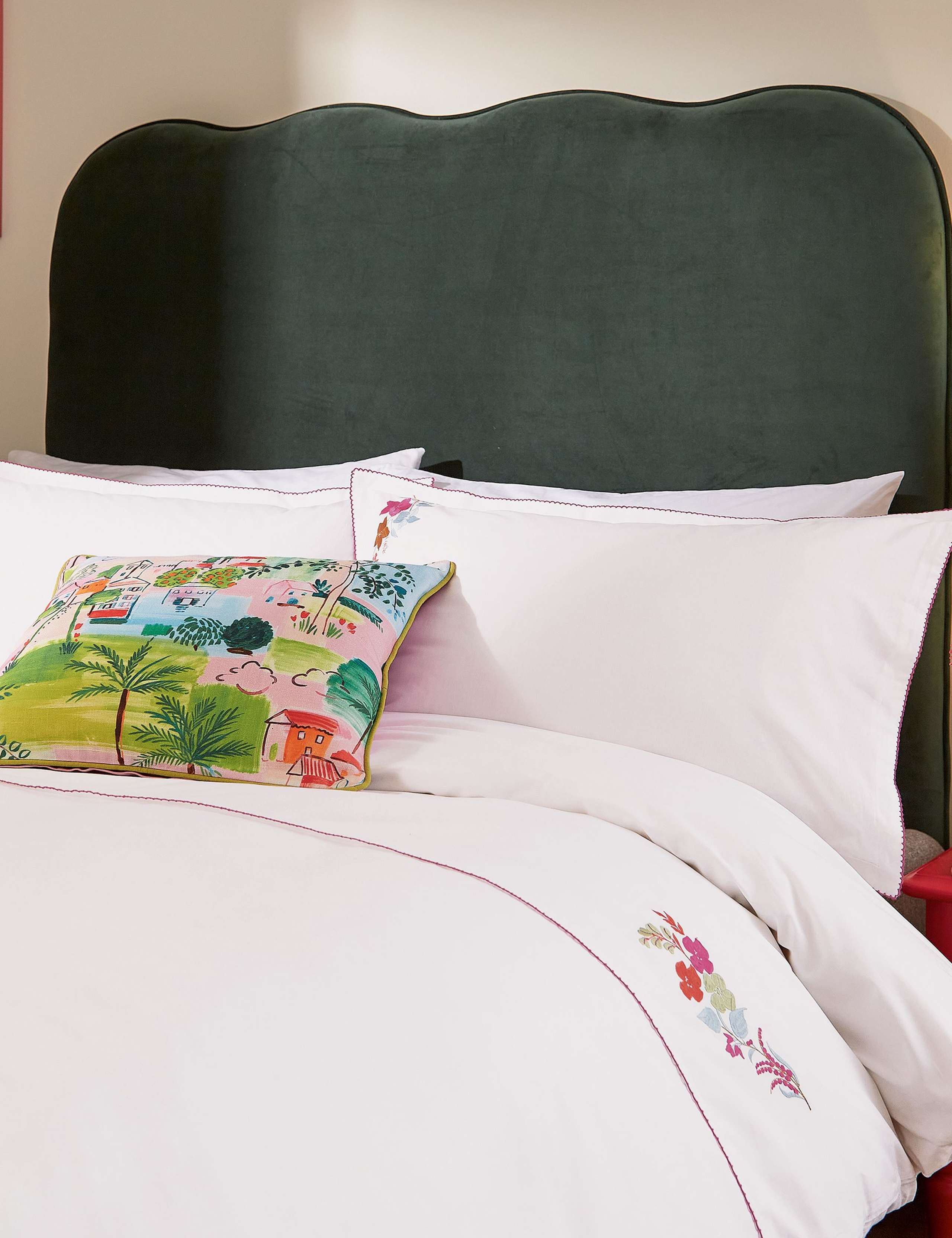 2 Pack Fia Pure Cotton Pillowcases 2 of 4