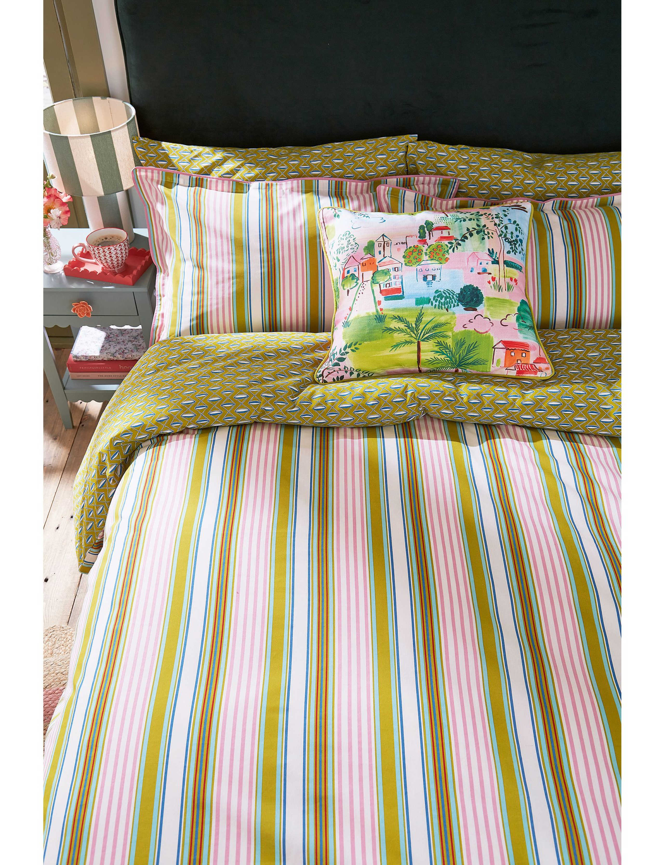 Pure Cotton Raven Stripe Bedding Set 2 of 4