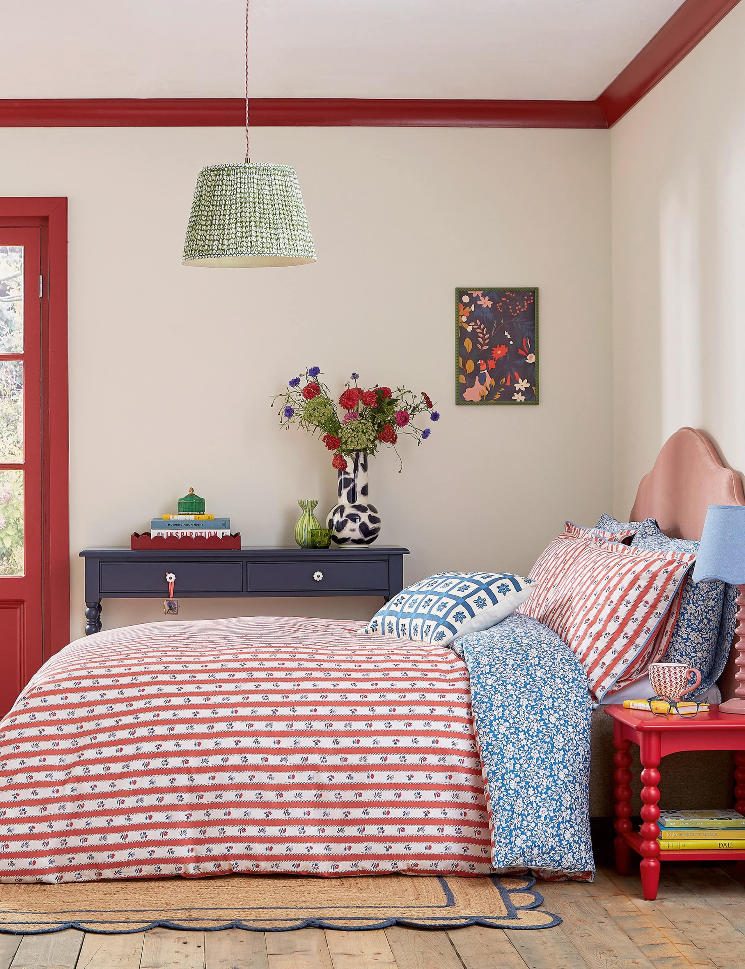 Pure Cotton Quintin Stripe Bedding Set 1 of 4