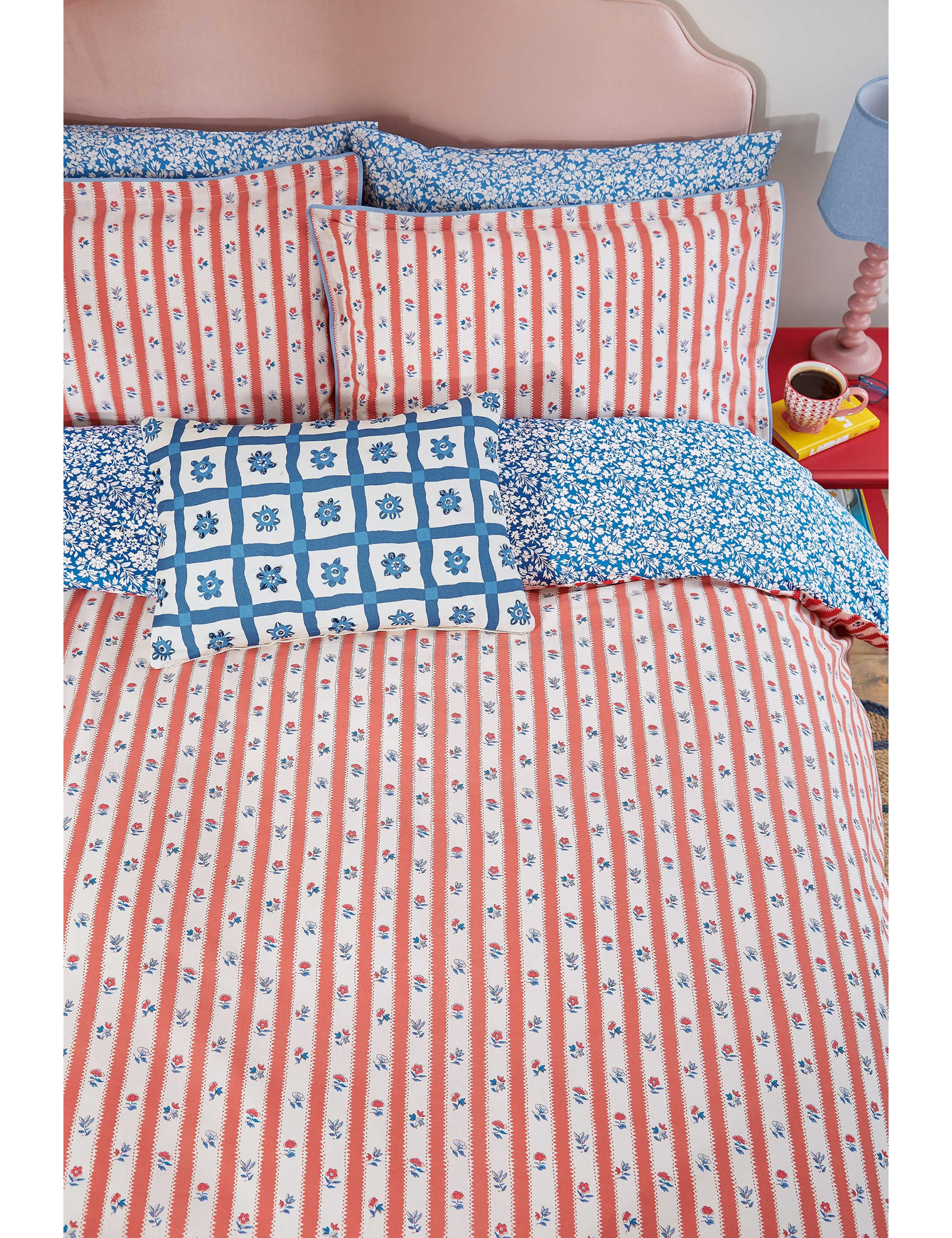 Pure Cotton Quintin Stripe Bedding Set 3 of 4