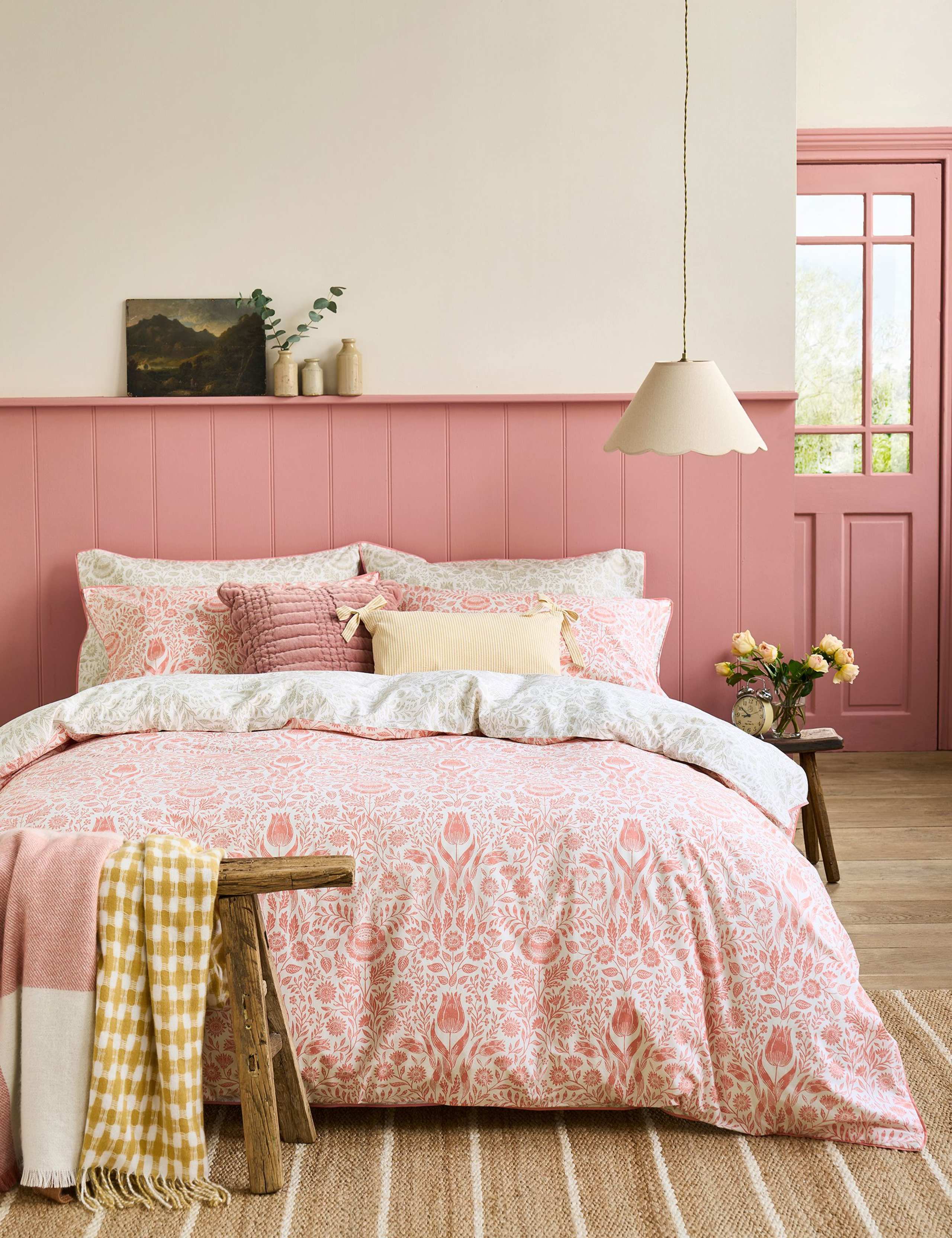 Pure Cotton Ashstead Damask Bedding Set 3 of 7