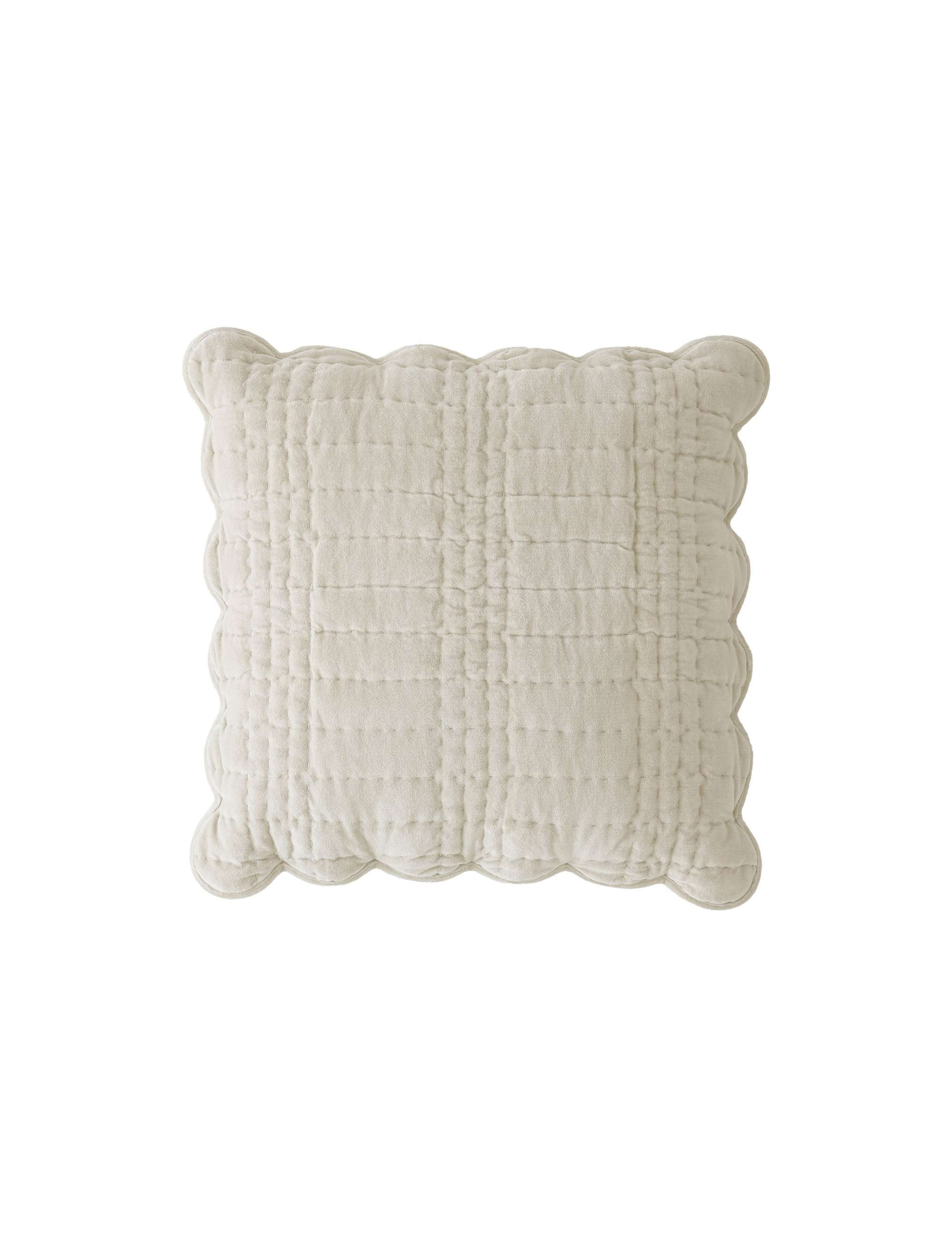 Velvet Scalloped Cushion 2 of 4
