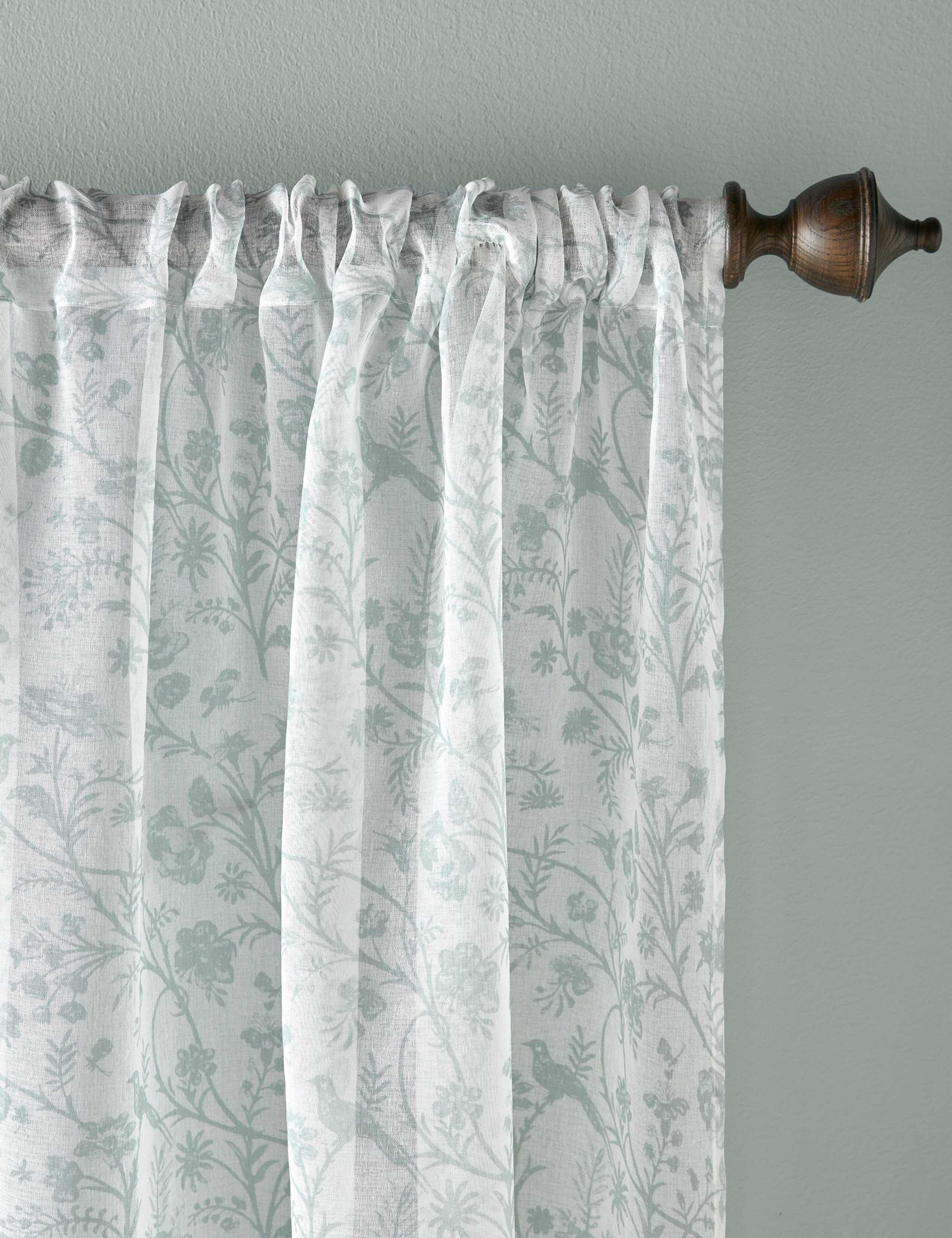 Shepherds Purse Sheer Voile Curtains 2 of 3