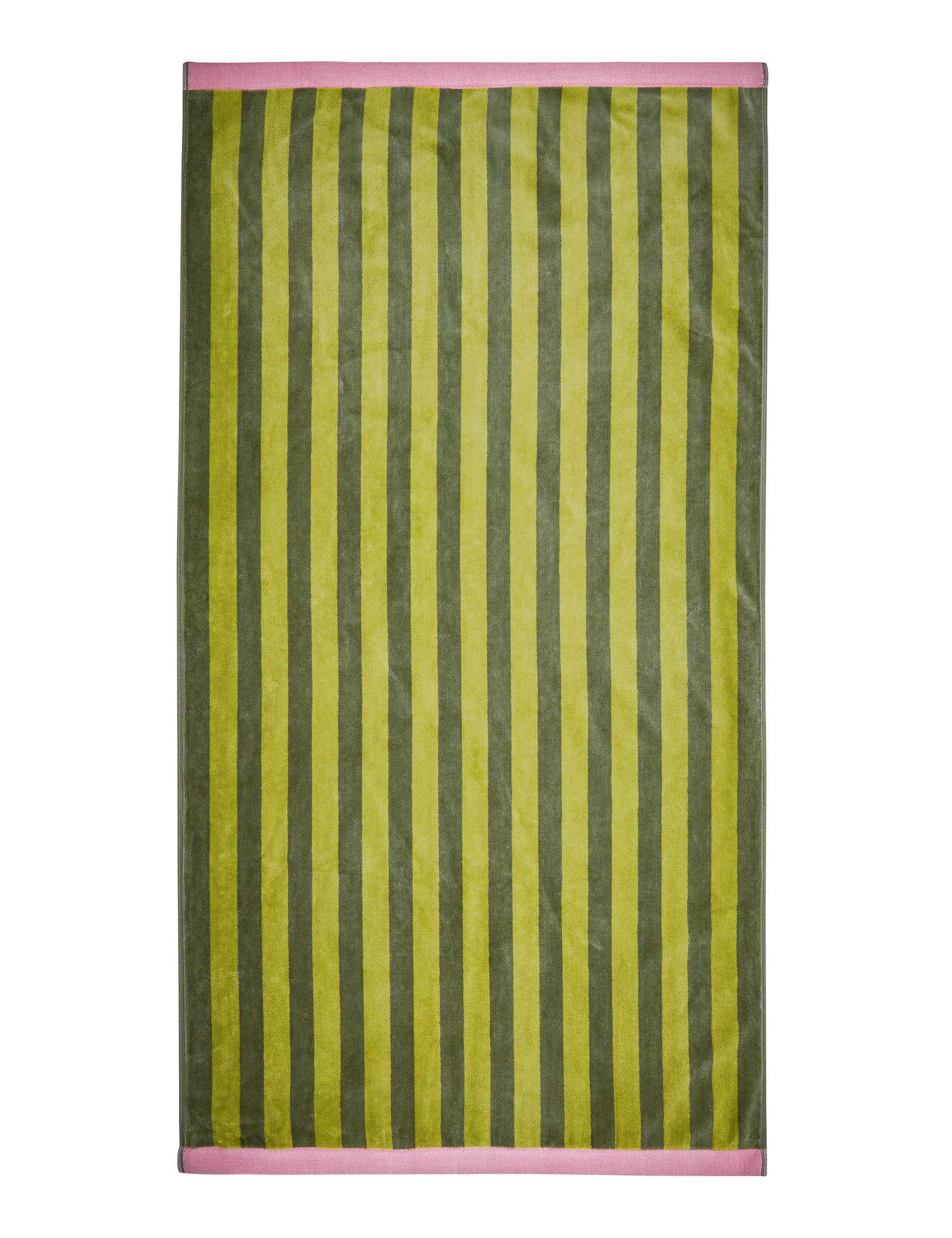 Pure Cotton Grass Stripe Towel 2 of 2