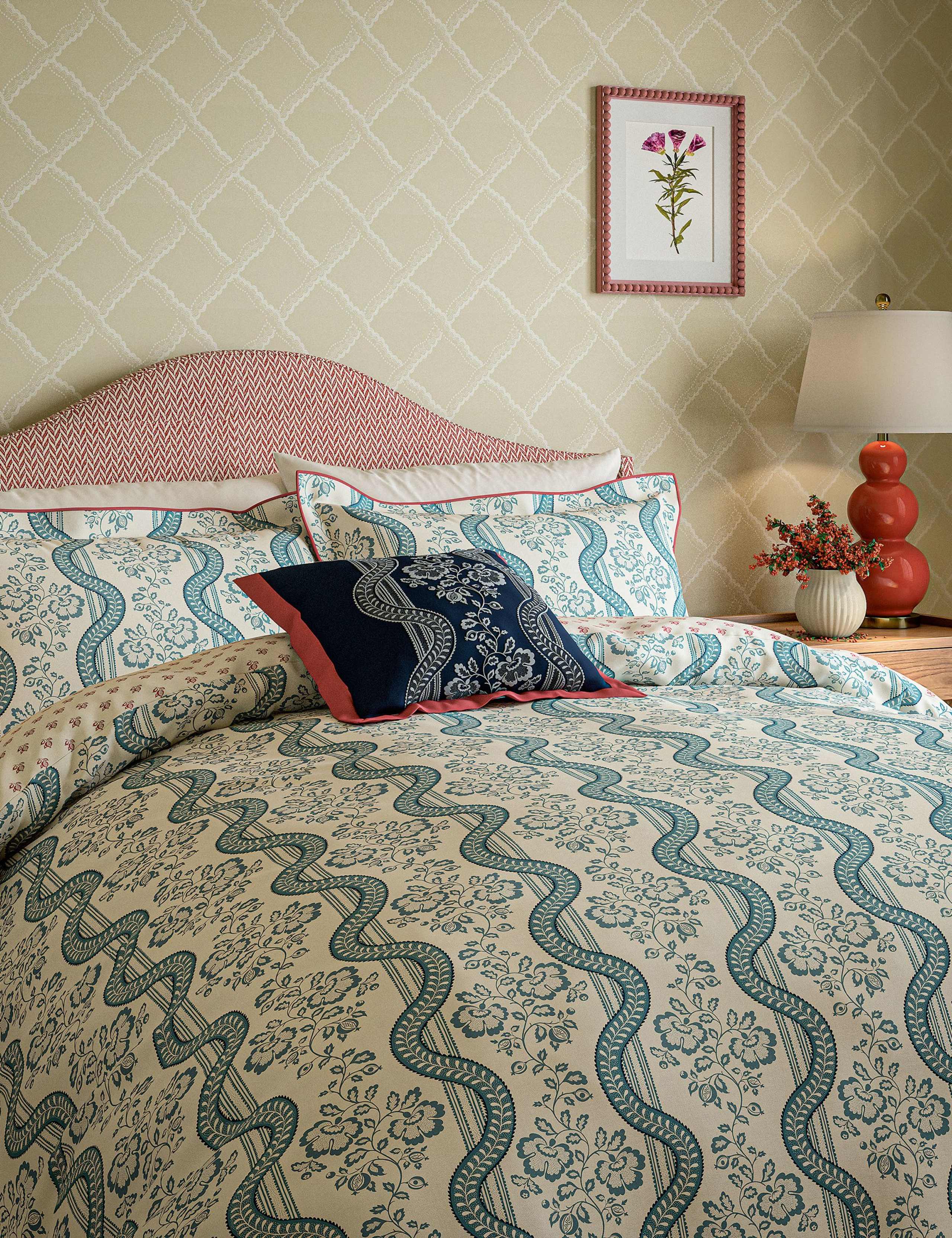 Pure Cotton Aubrey Bedding Set 3 of 4