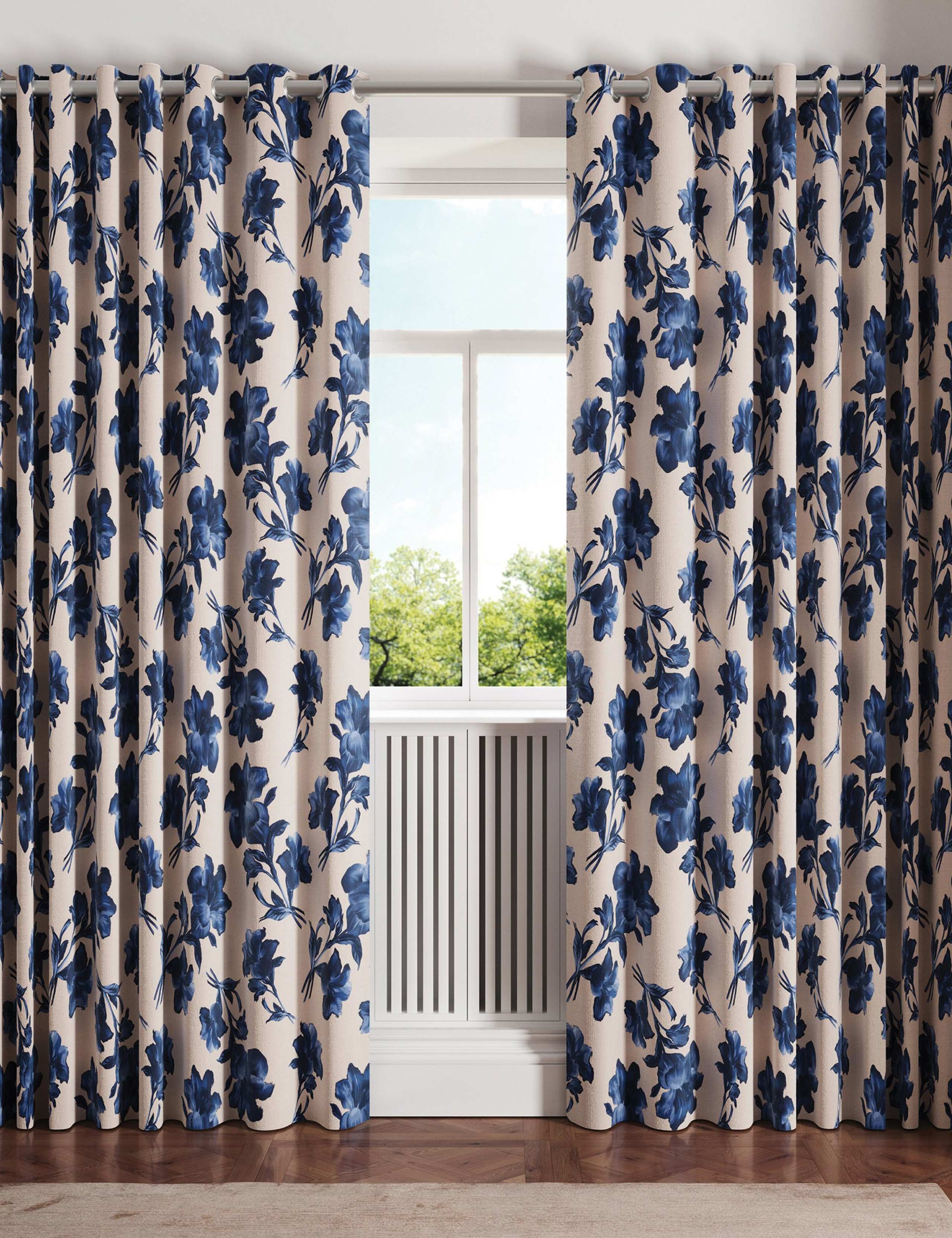 Midnight Garden Lined Curtains 2 of 4