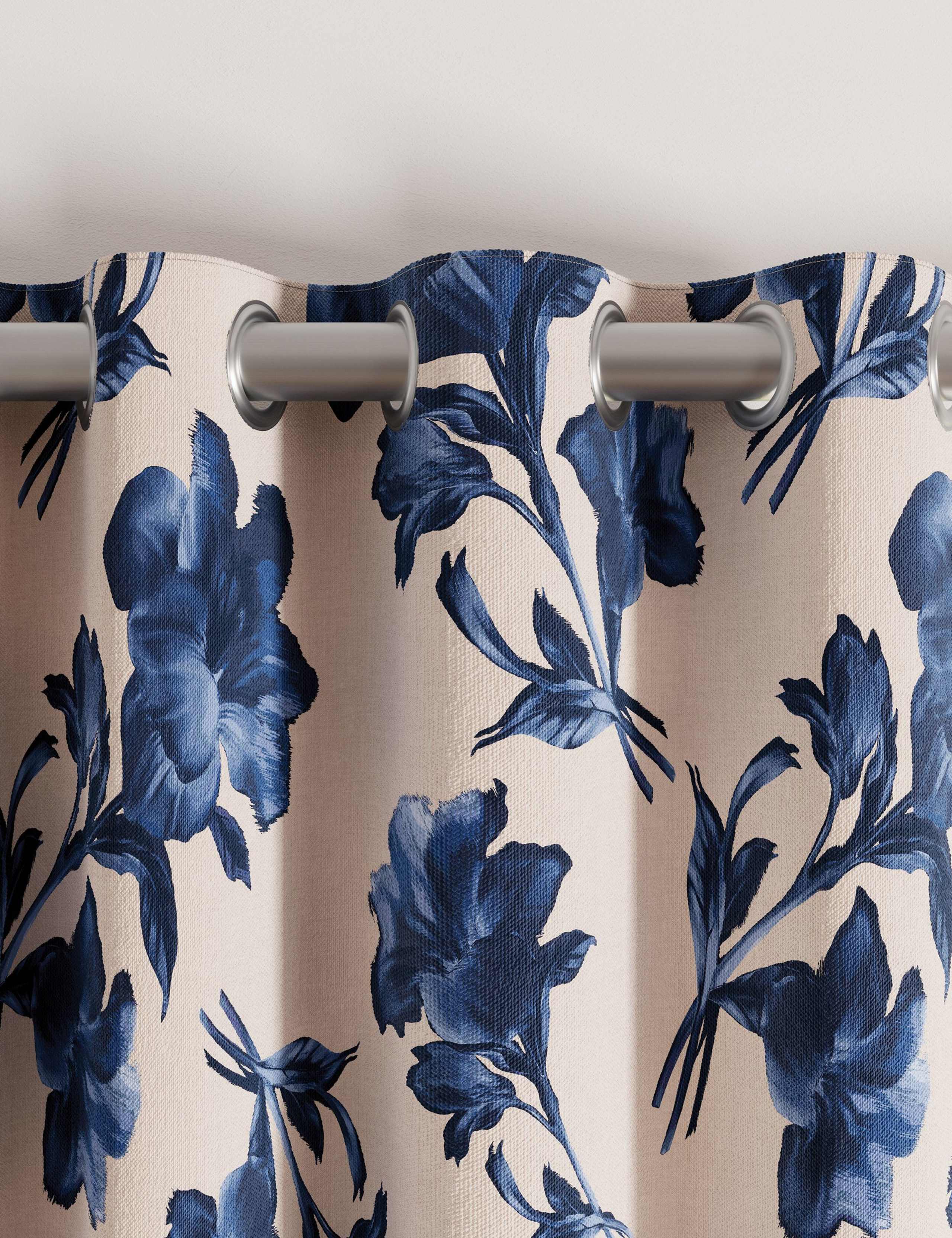 Midnight Garden Lined Curtains 3 of 4