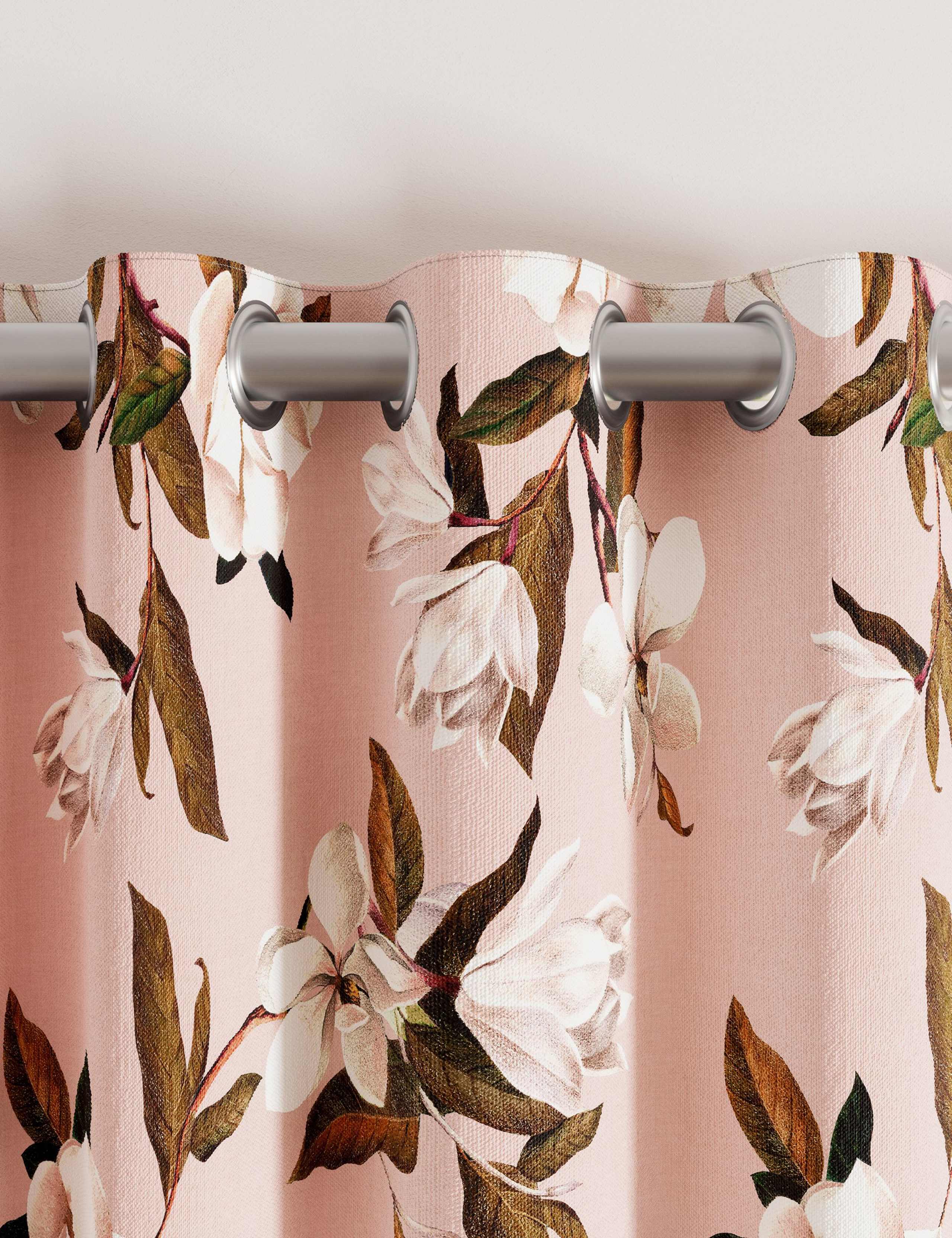 Opal Floral Lined Curtains 3 of 4