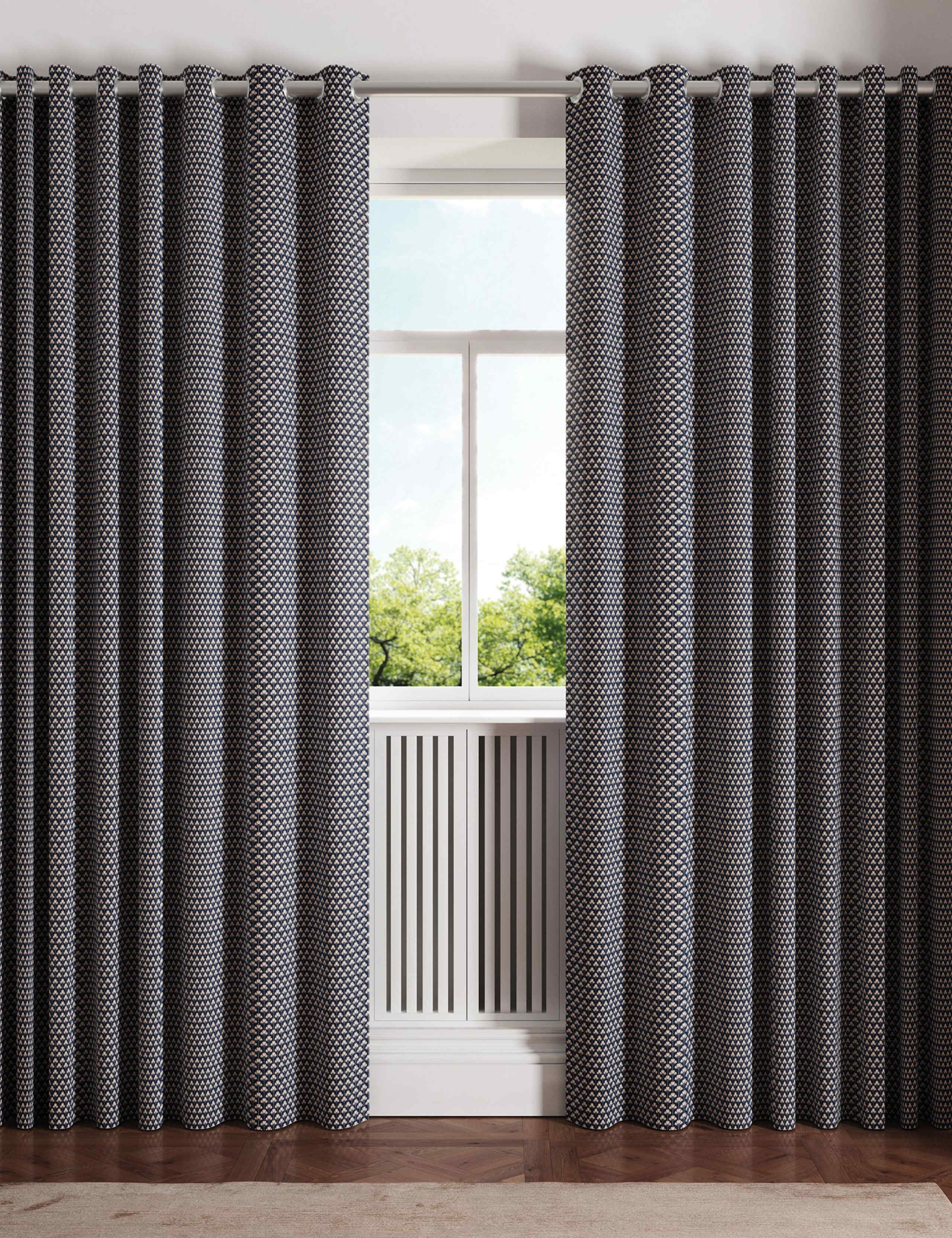 Palm Geo Lined Curtains 2 of 4