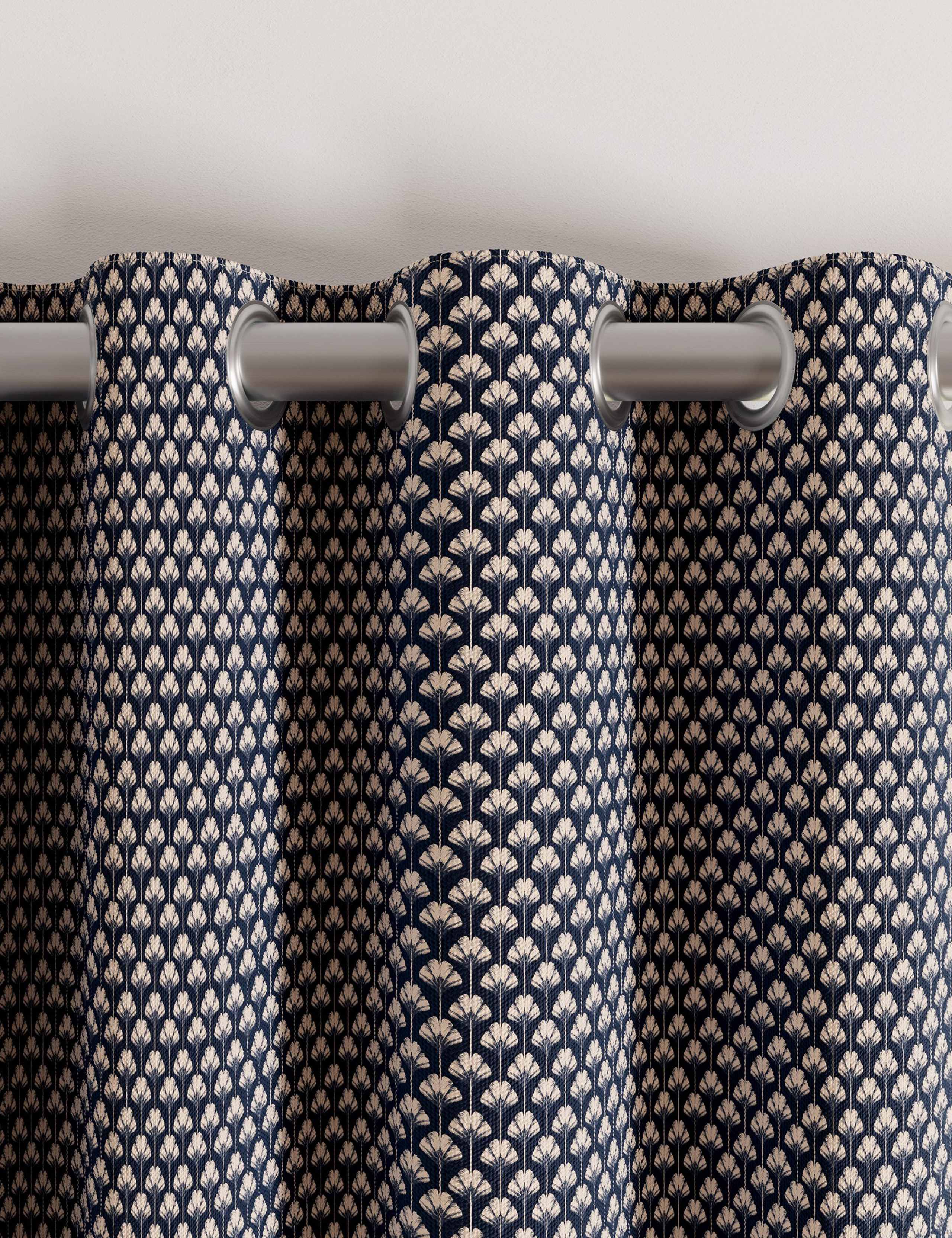 Palm Geo Lined Curtains 3 of 4