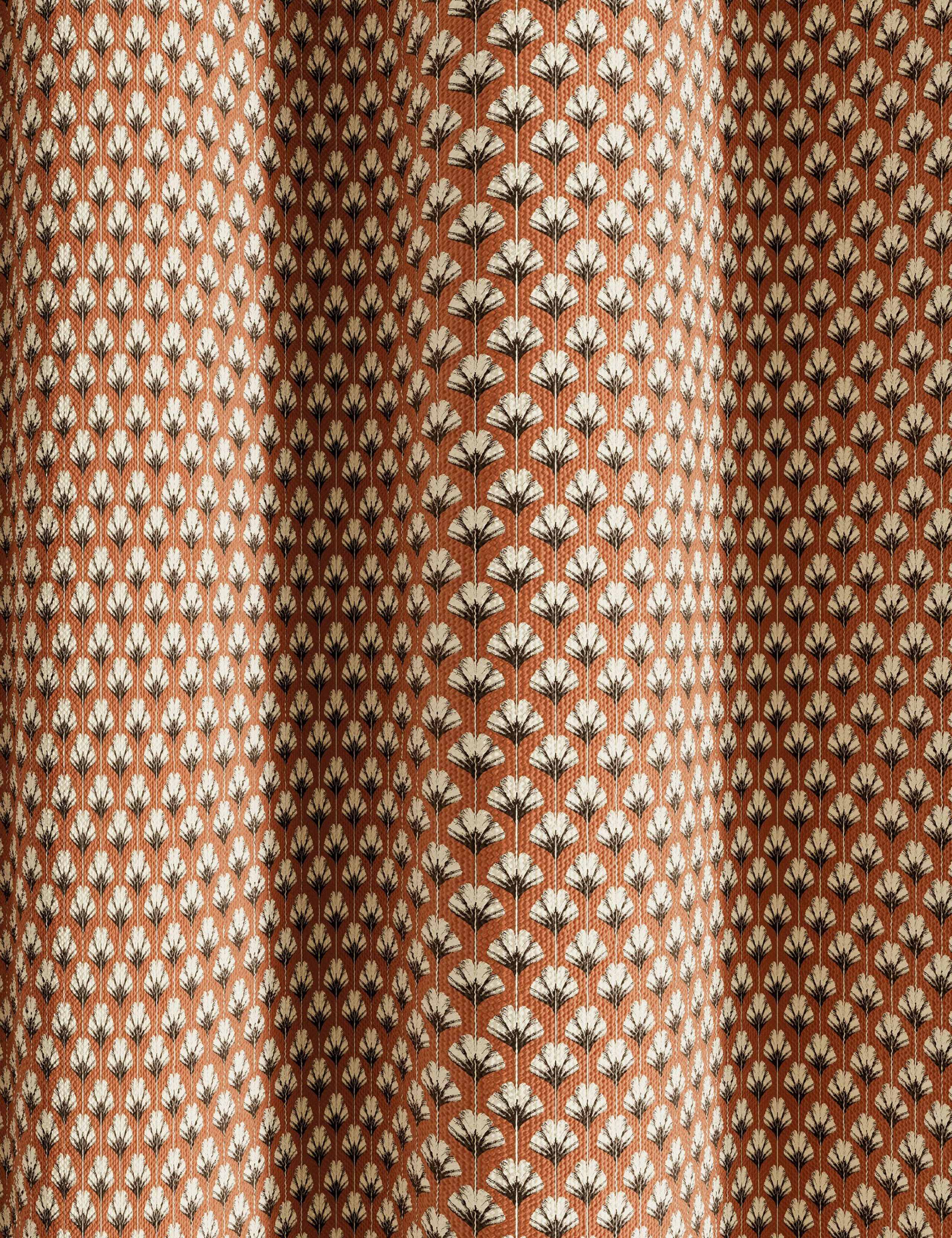 Palm Geo Lined Eyelet Curtains 5 of 5