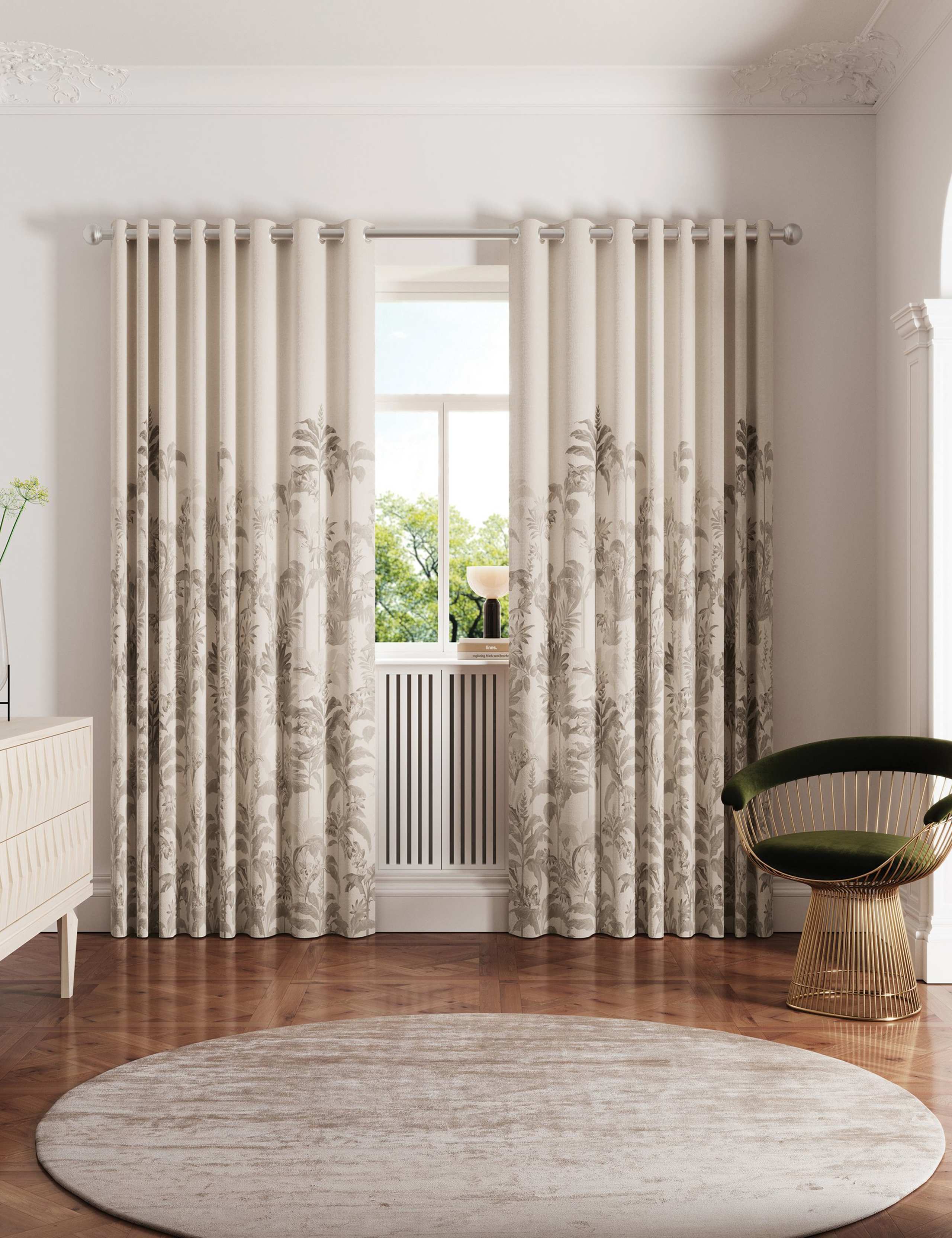 Rhapsody Lined Eyelet Curtains 1 of 5