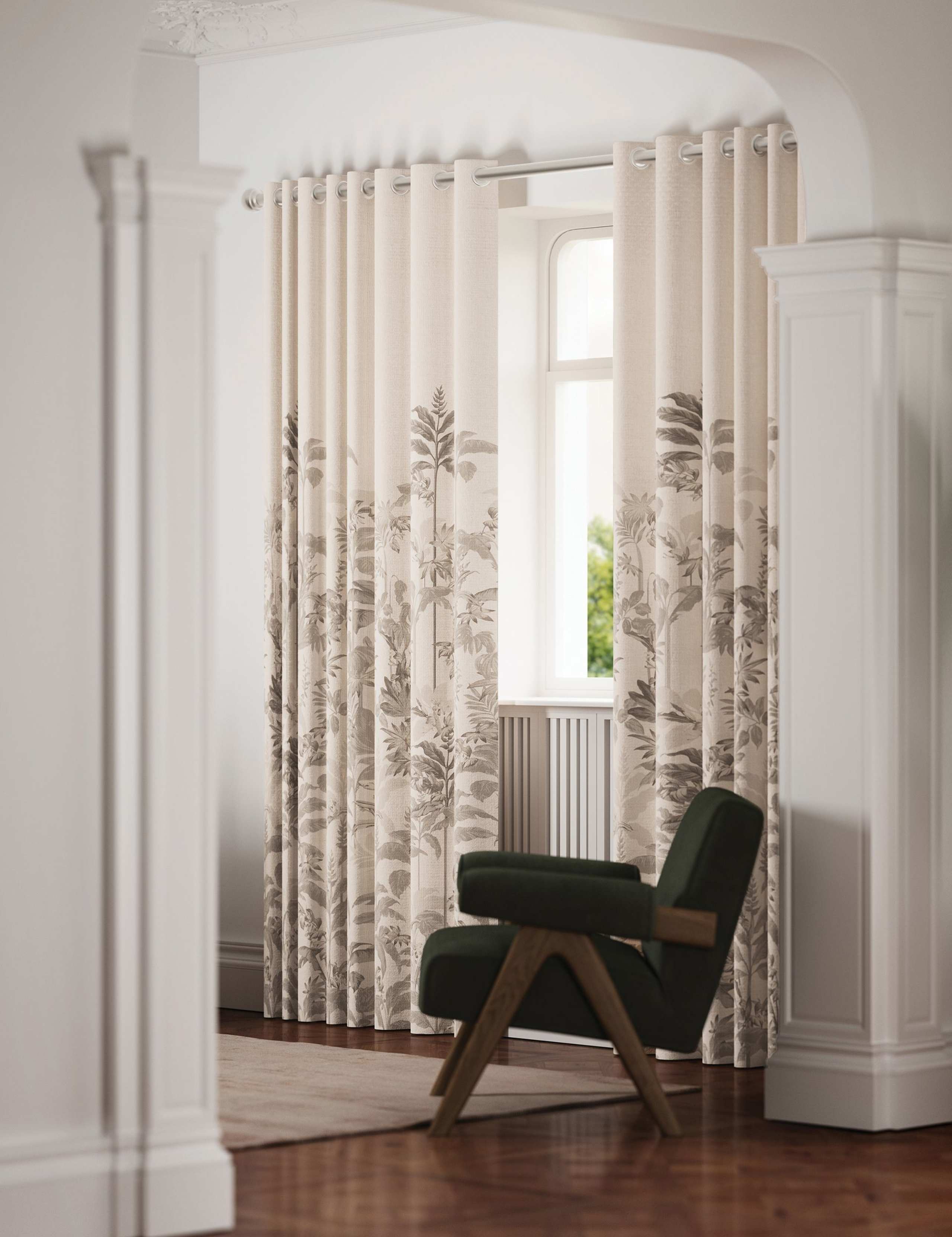 Rhapsody Lined Eyelet Curtains 3 of 5