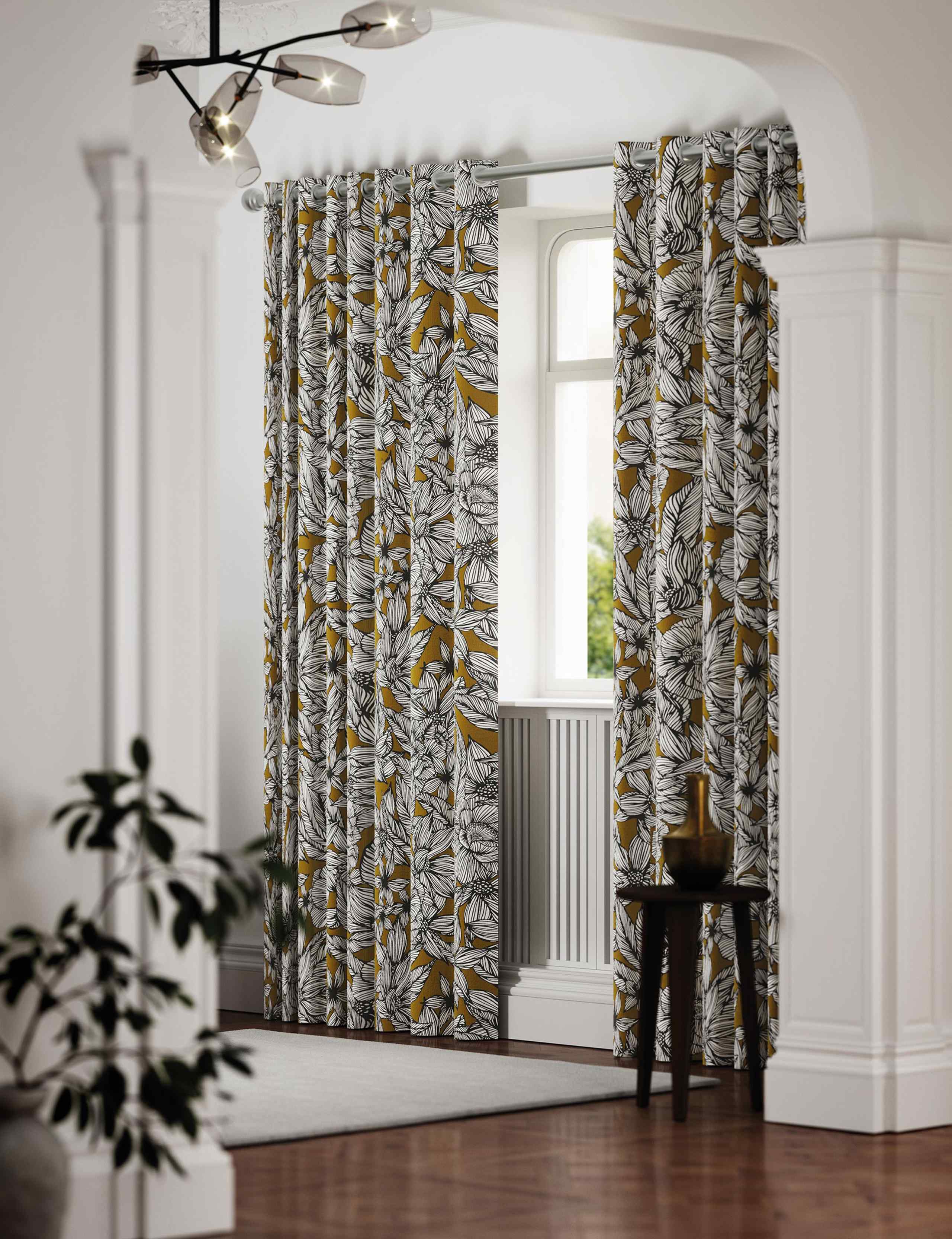 Vietnm Lined Eyelet Curtains 3 of 5