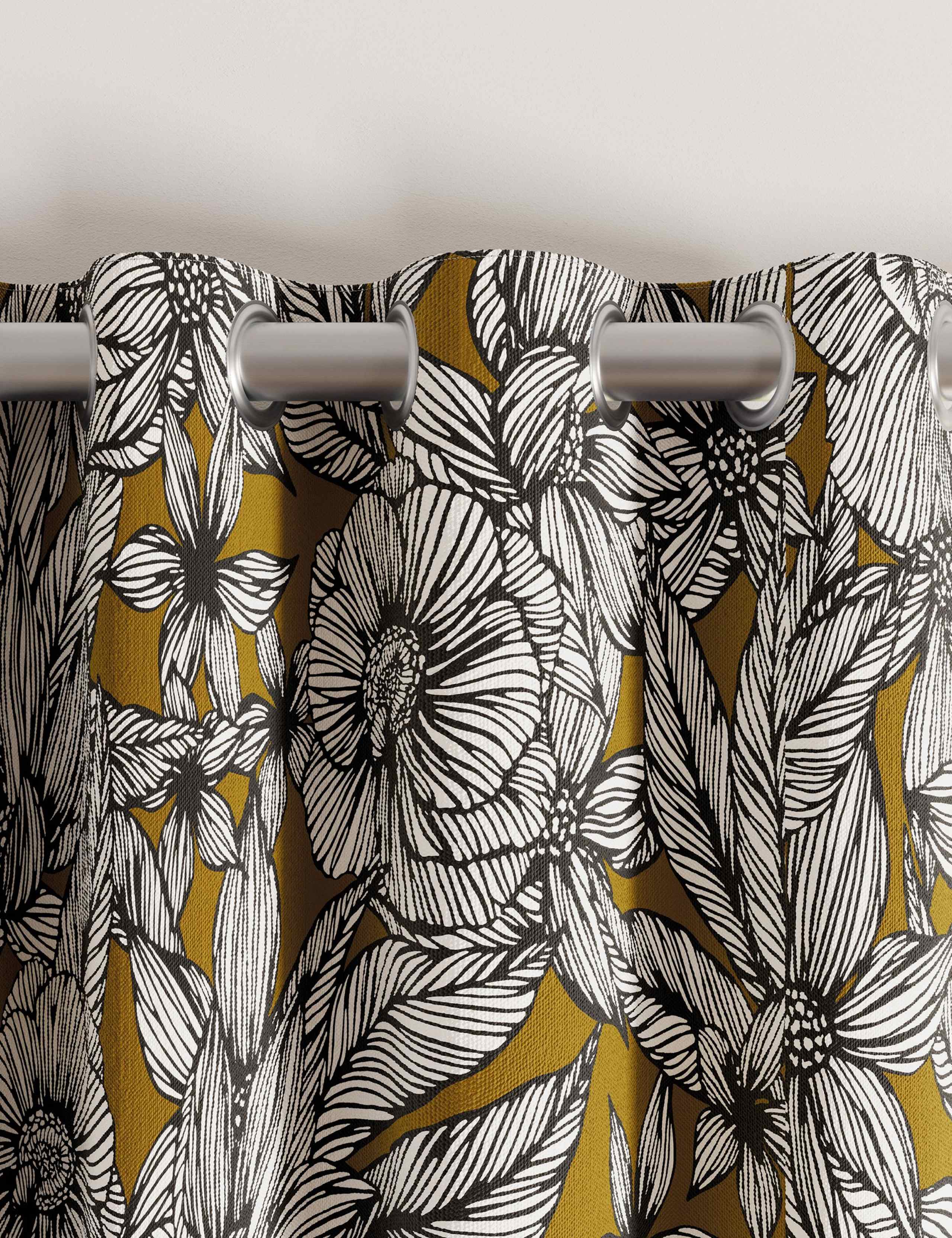 Vietnm Lined Eyelet Curtains 4 of 5