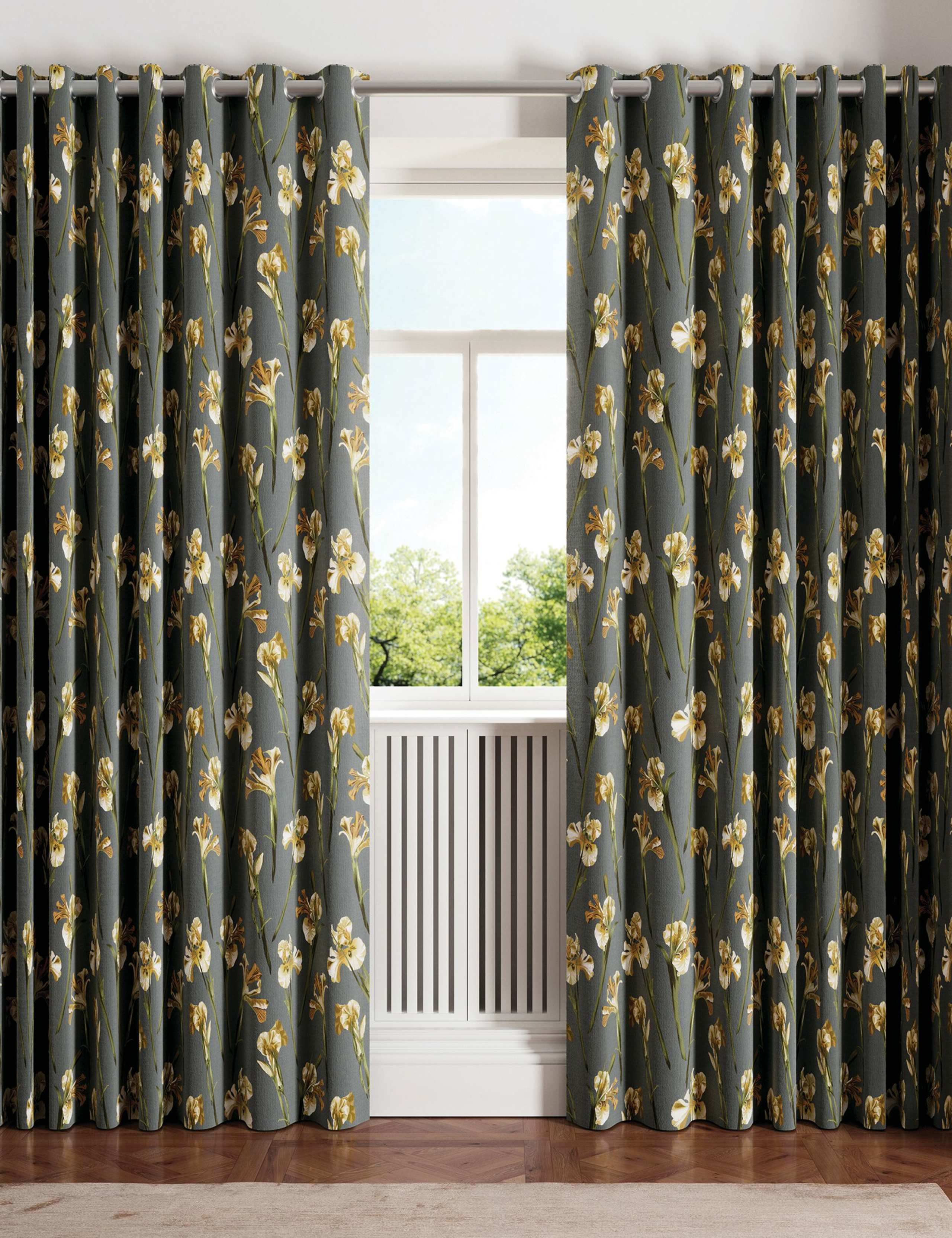 Wild Iris Lined Curtains 2 of 4