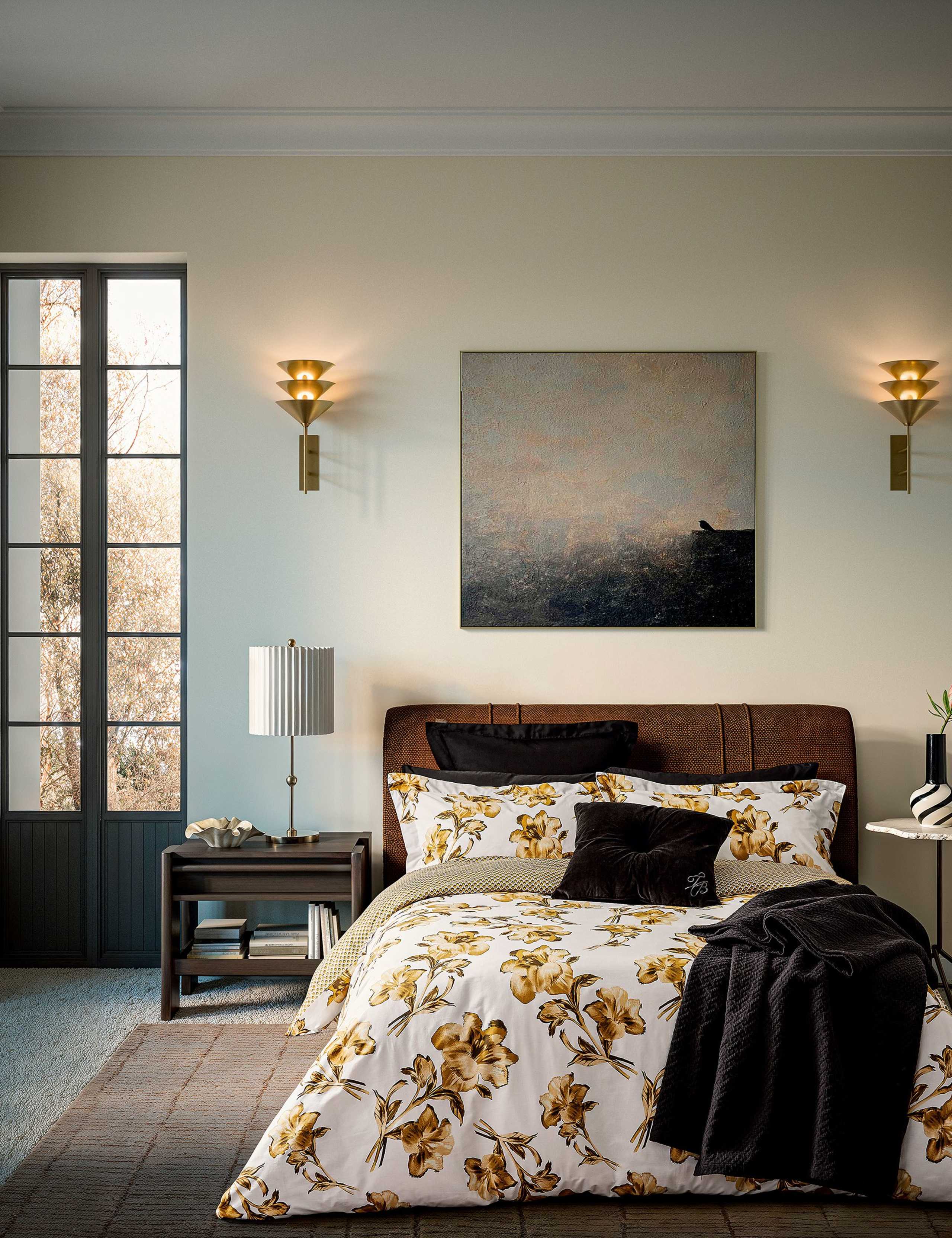 Pure Cotton Midnight Garden Bedding Set 3 of 4