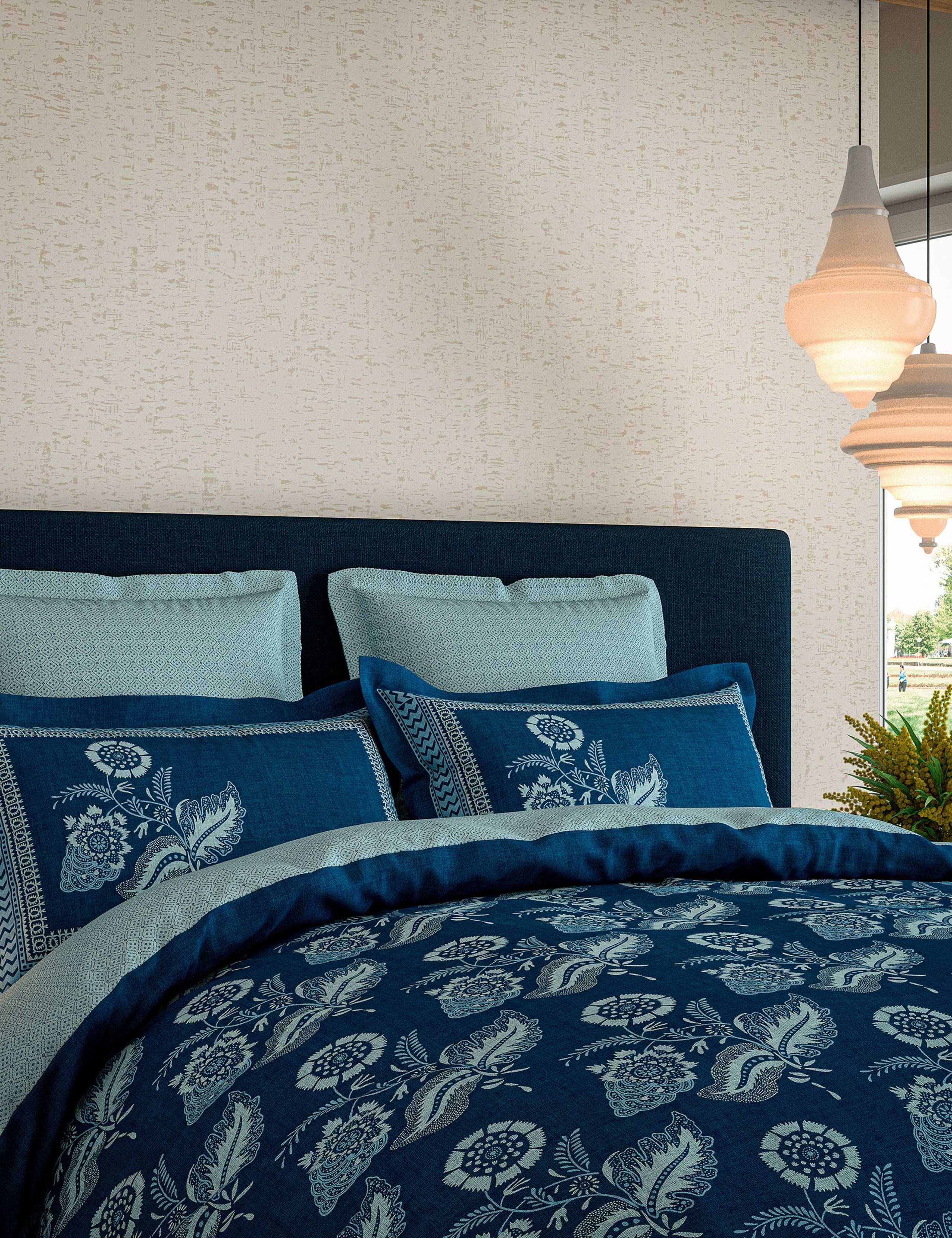 Pure Cotton Eastern Bloom Bedding Set 3 of 5