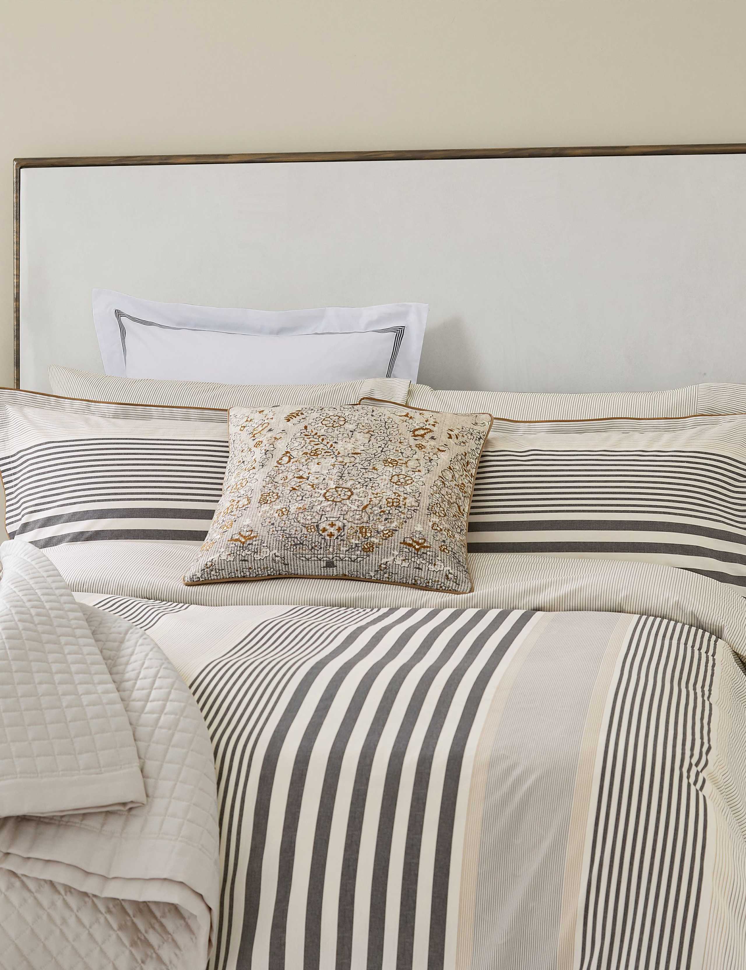 2 Pack Pure Cotton Alba Striped Pillowcases 2 of 3
