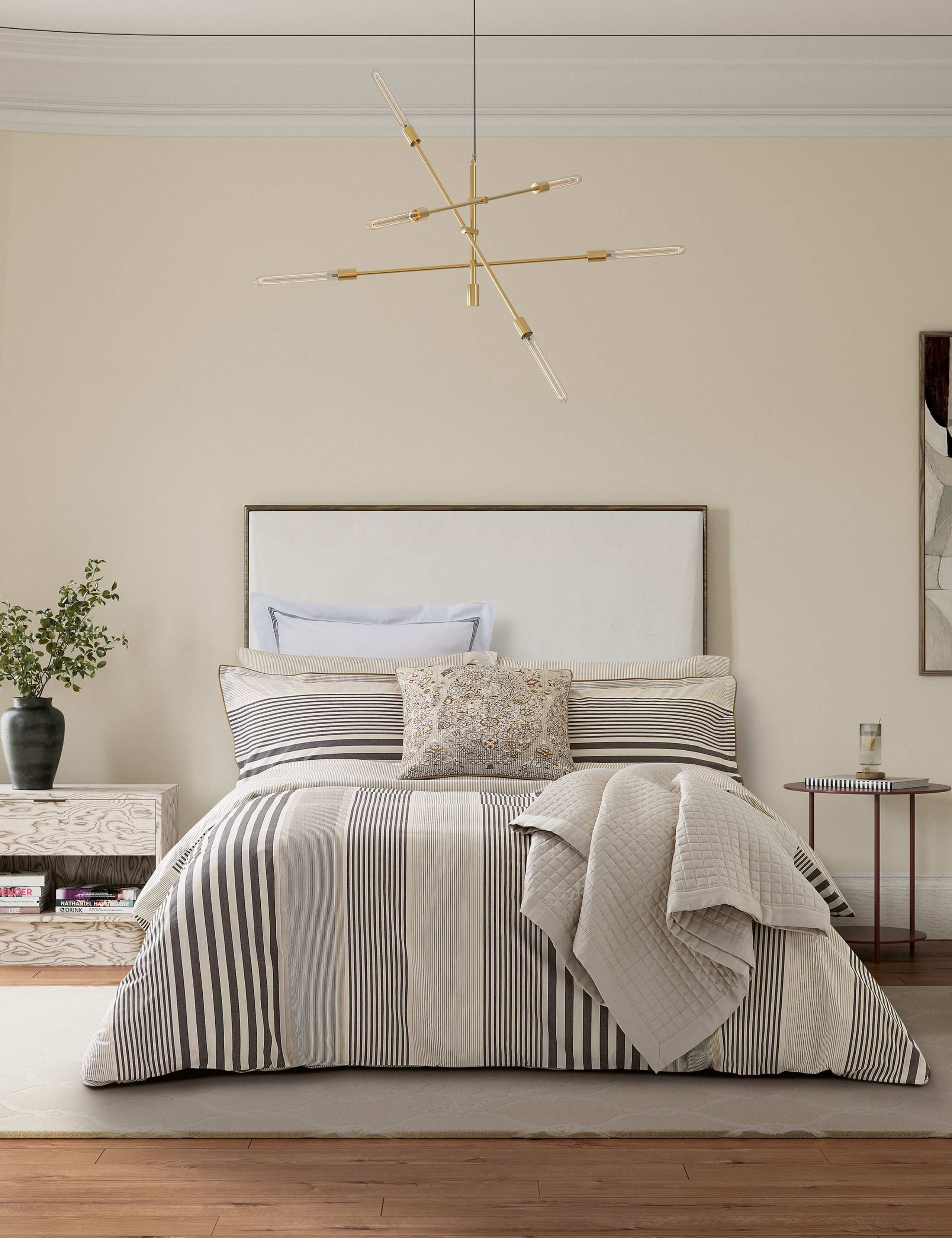 2 Pack Pure Cotton Alba Striped Pillowcases 3 of 3