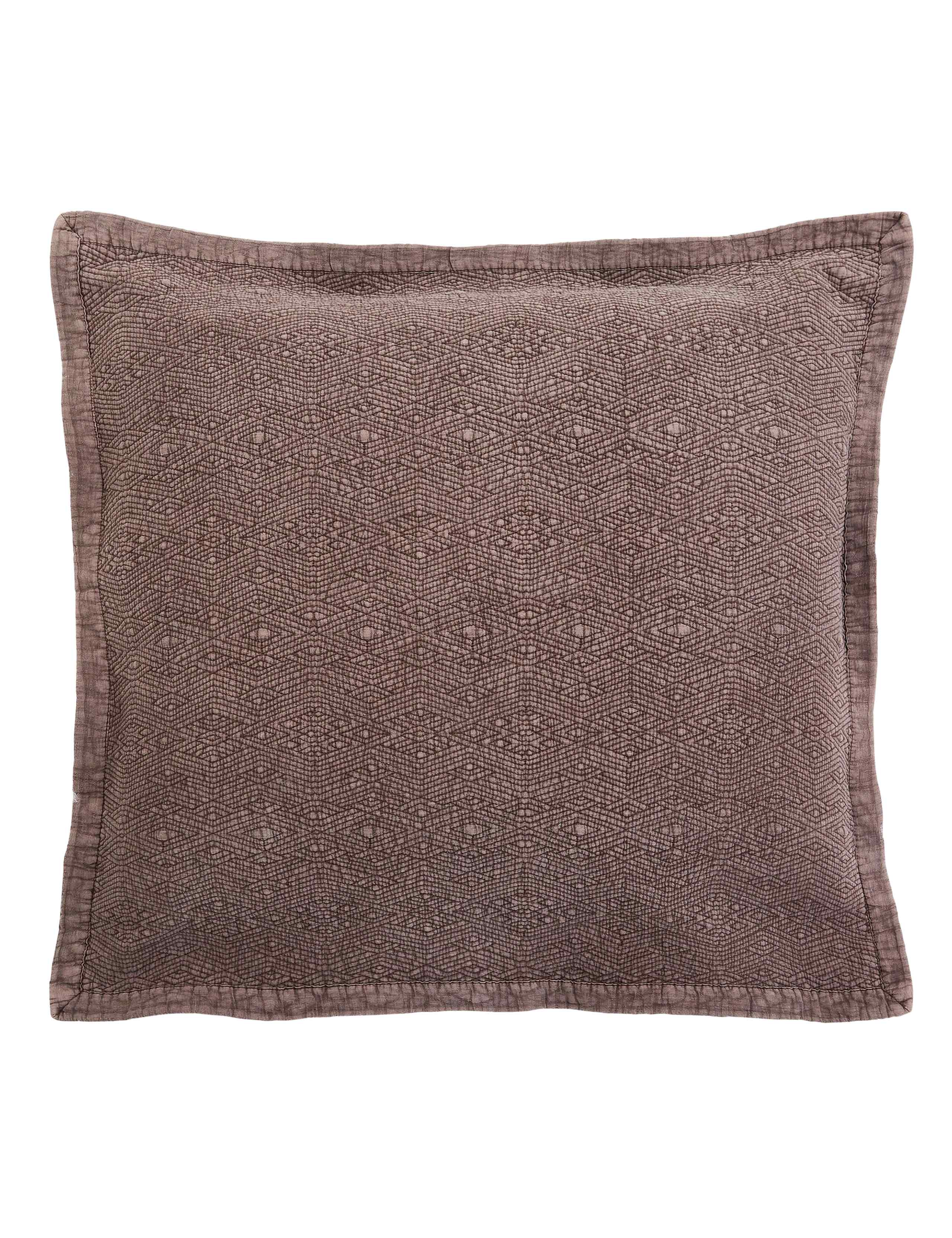Pure Cotton Geometric Square Pillowcase 1 of 3