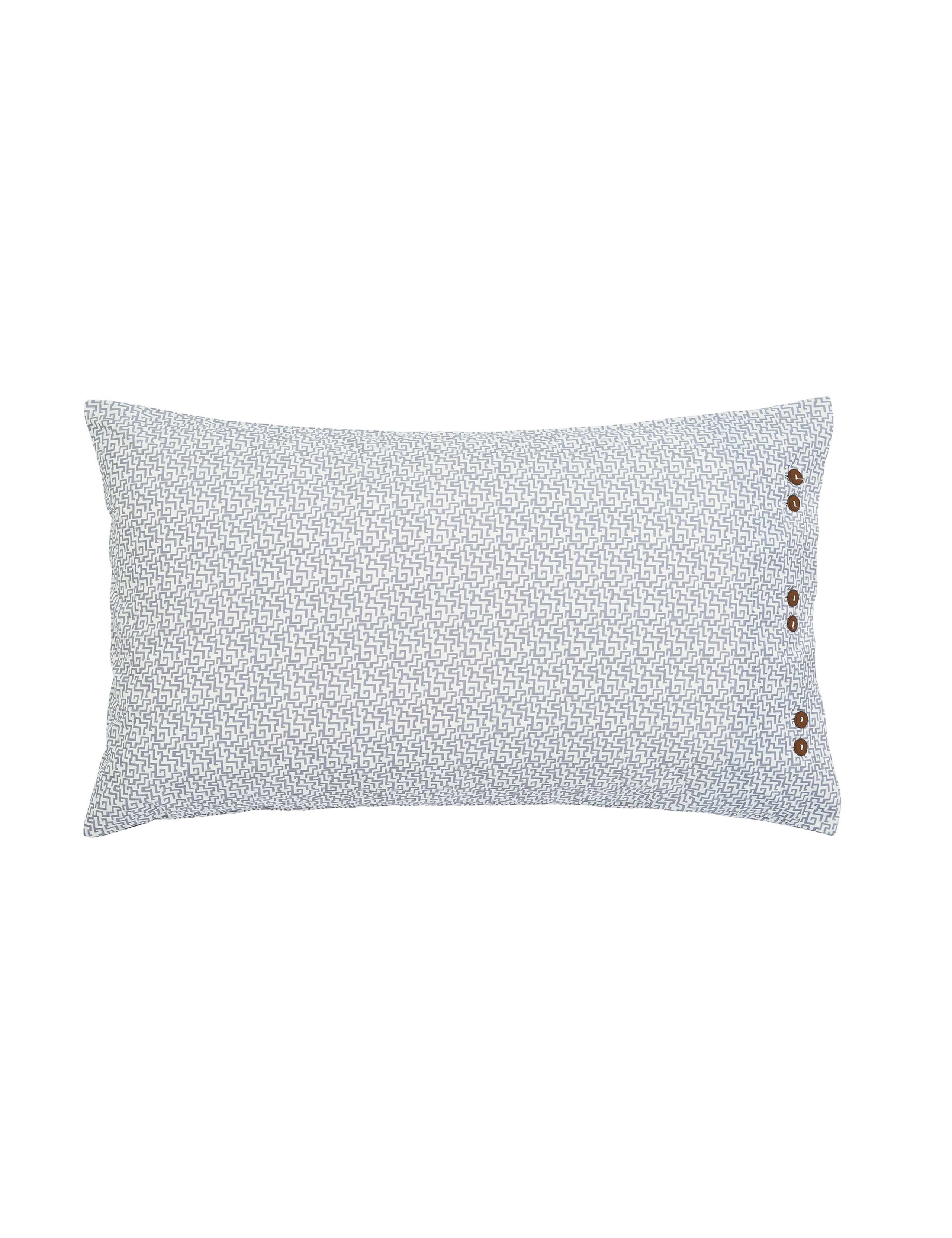 2 Pack Pure Cotton Geometric Pillowcases 1 of 3