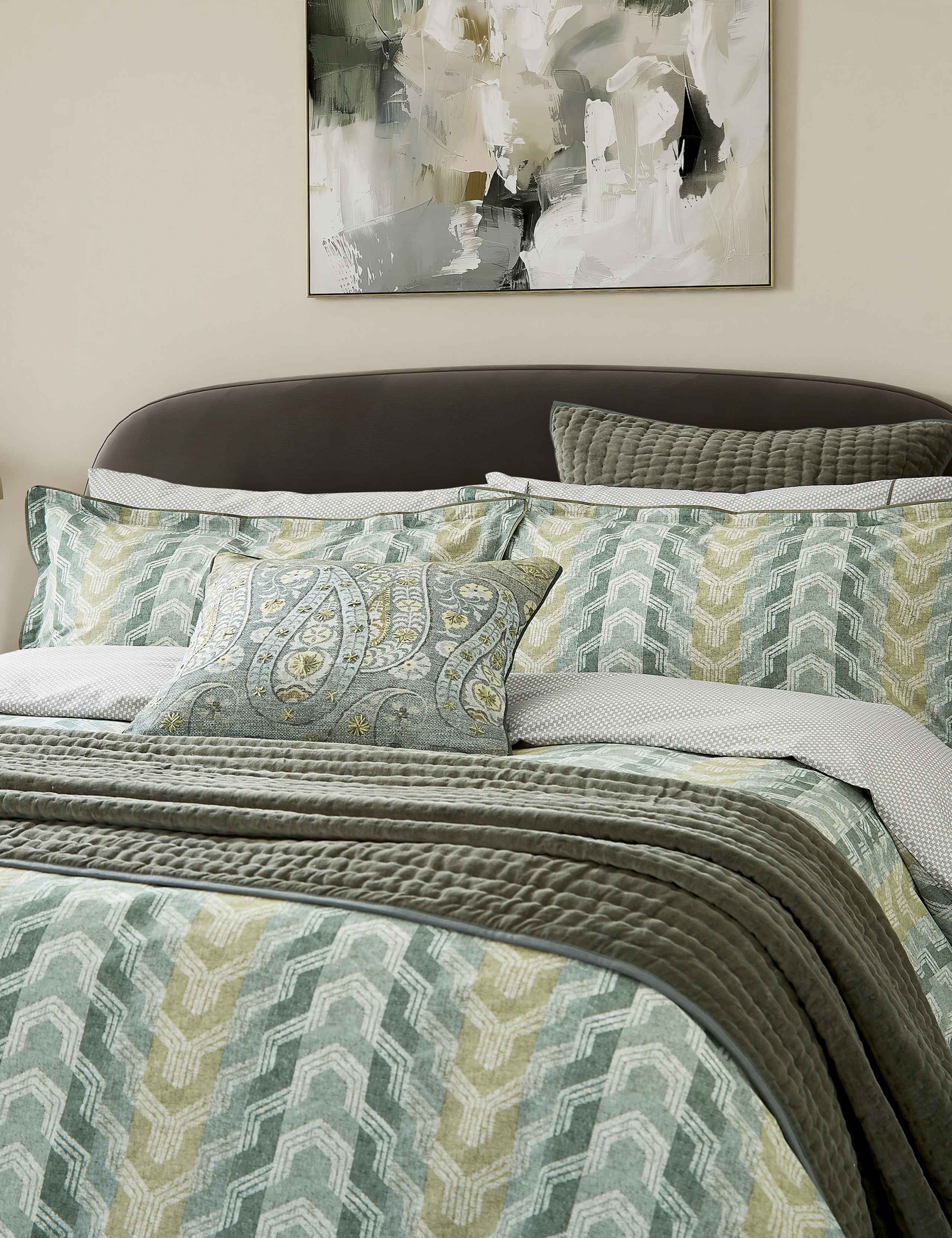 Velvet 1000 Thread Count Square Pillowcase 3 of 3
