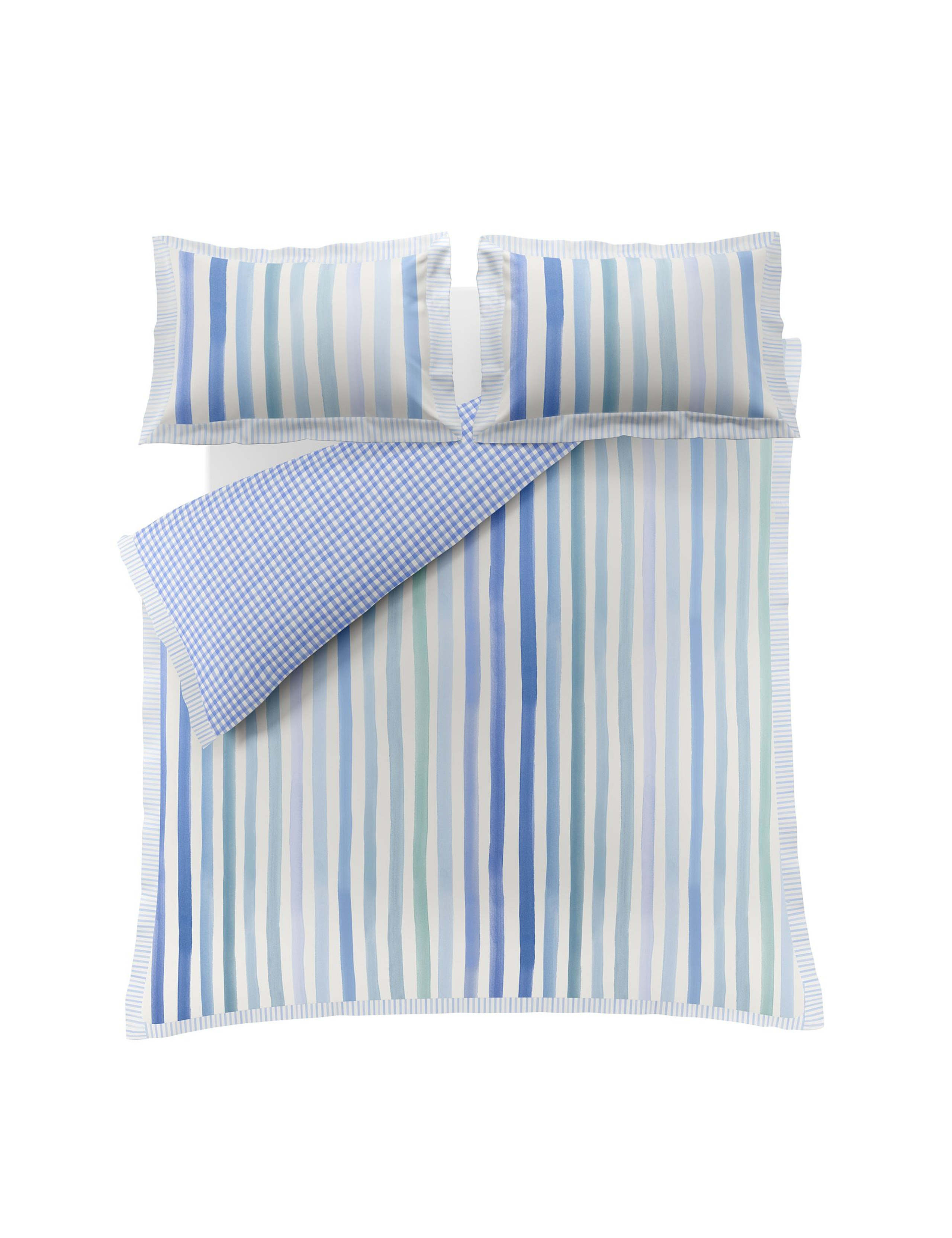 Pure Cotton Sunday Stripe Bedding Set 2 of 7