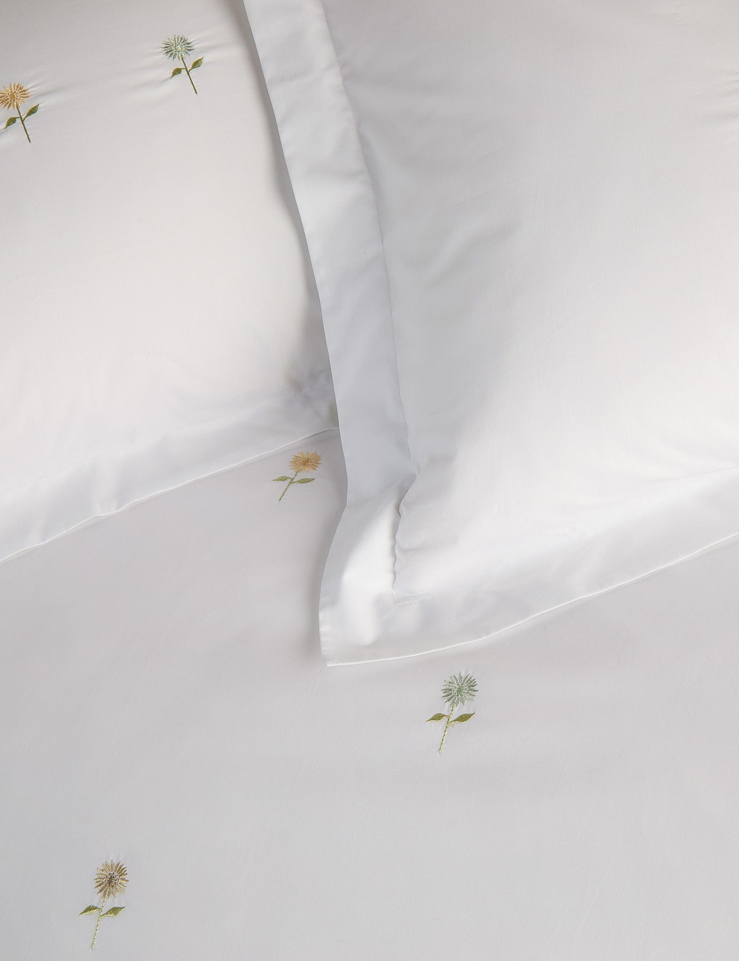 Pure Cotton Embroidered Sunflower Bedding Set 4 of 7