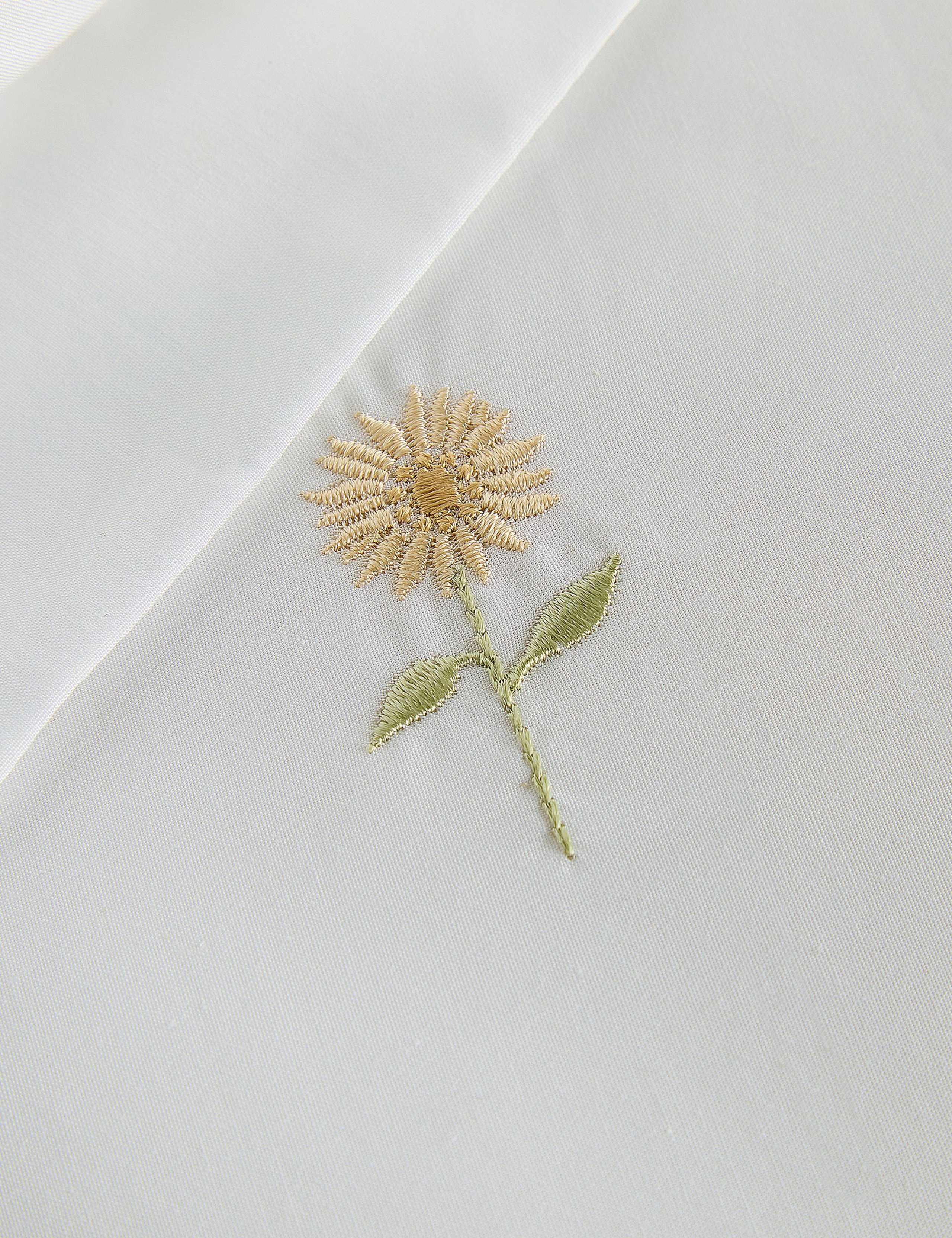 Pure Cotton Embroidered Sunflower Bedding Set 5 of 7