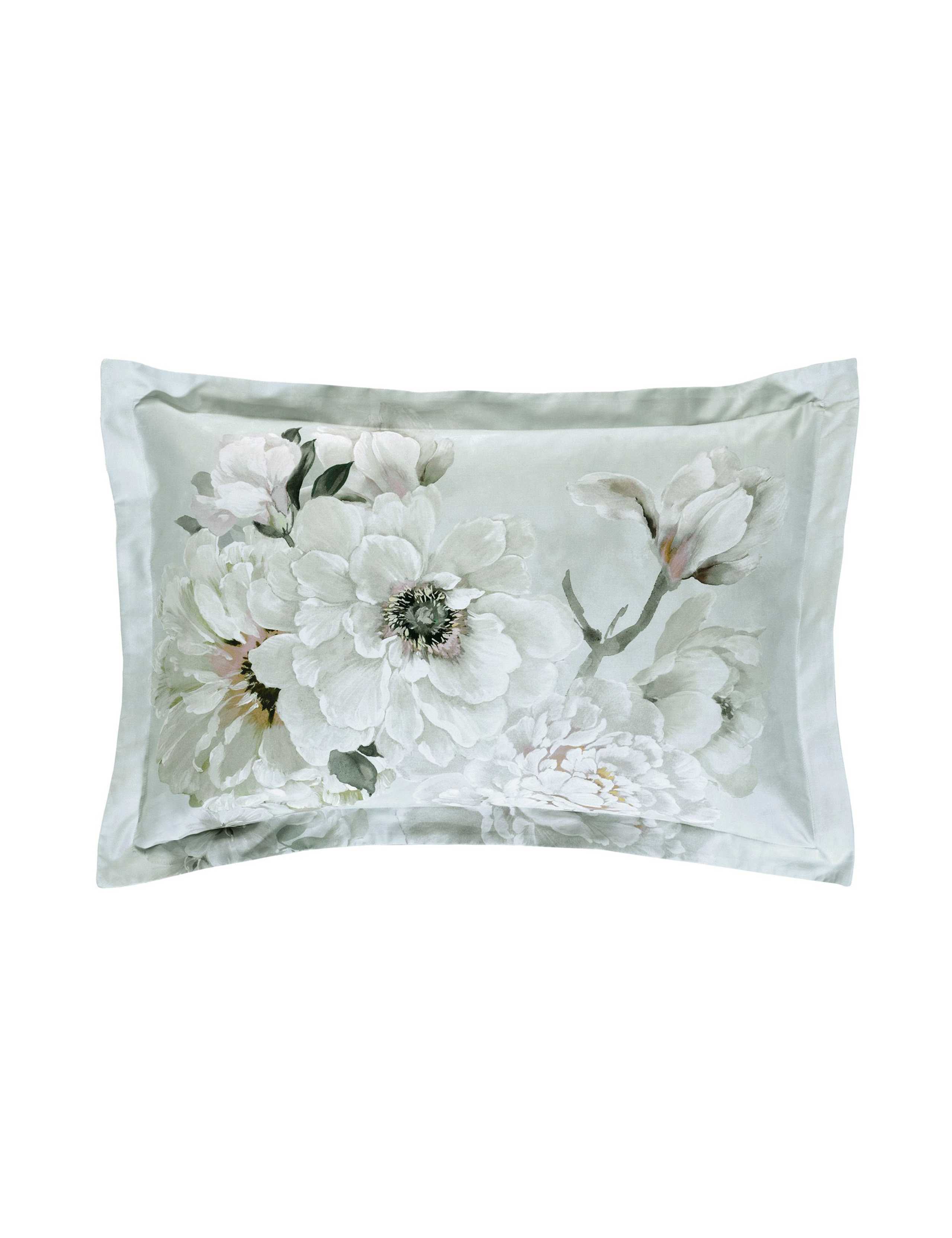Pure Cotton Sateen Floral Pillowcase Set 2 of 3