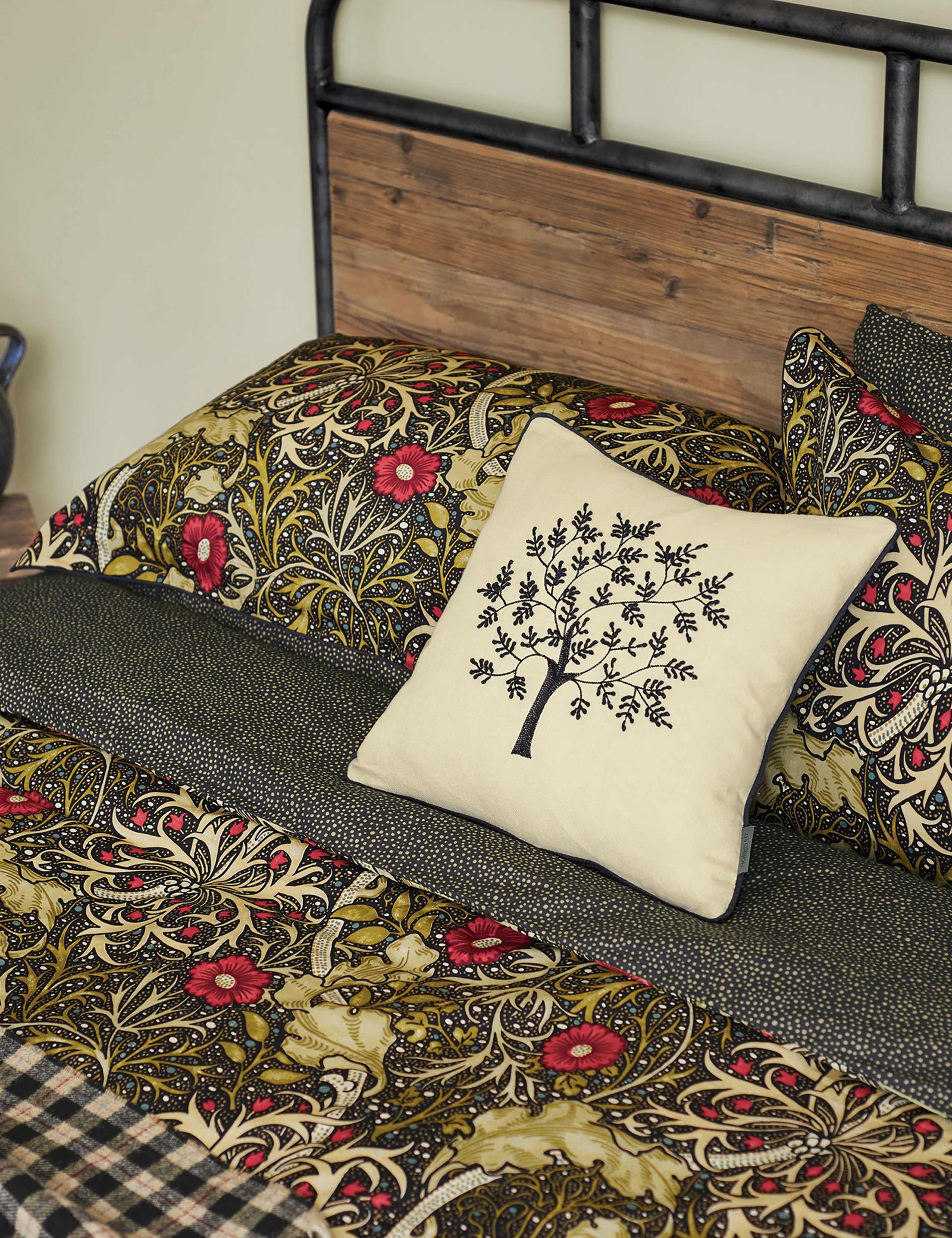 Pure Cotton Morris & Co Seaweed Bedding Set 2 of 4