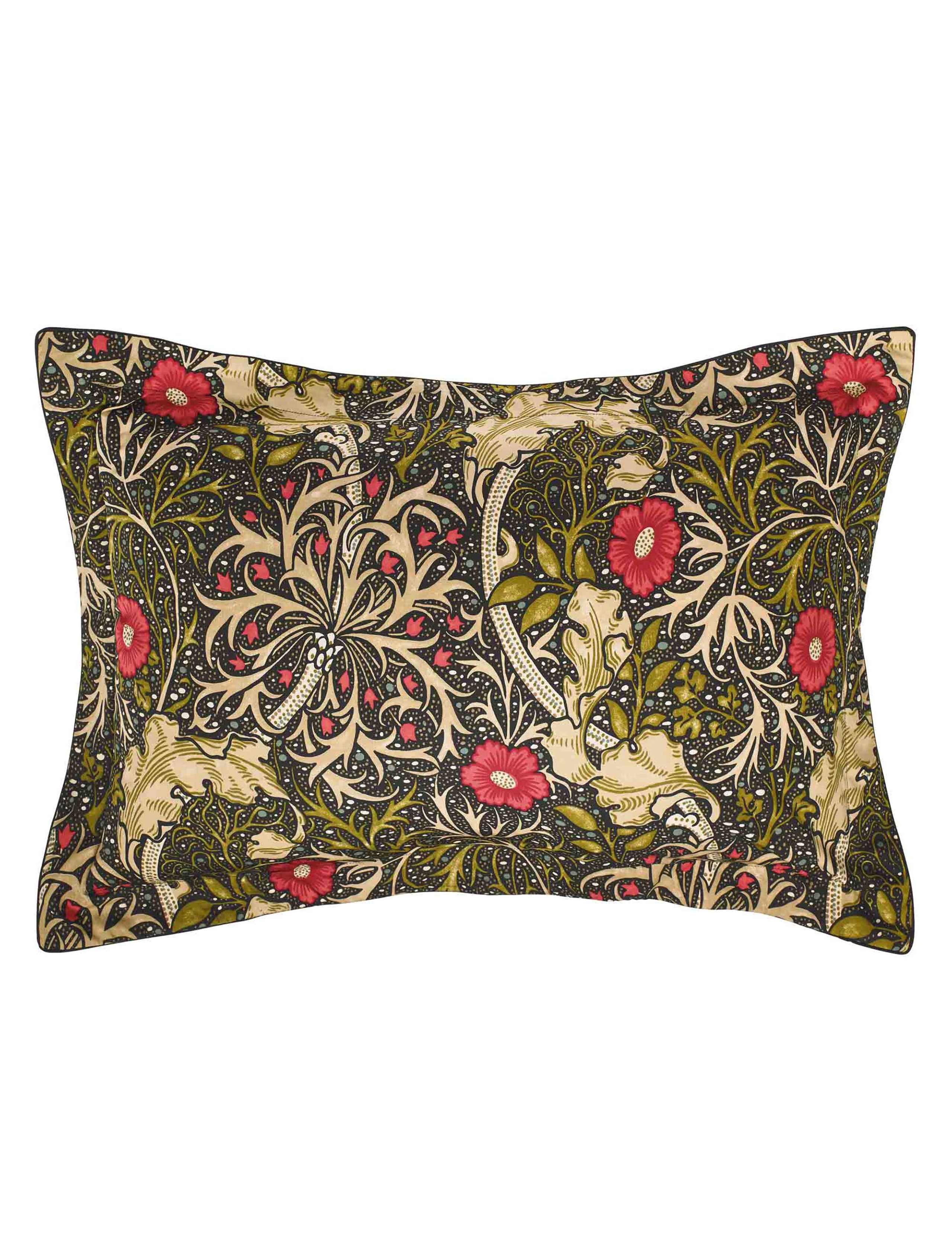 Pure Cotton Morris & Co Seaweed Bedding Set 4 of 4