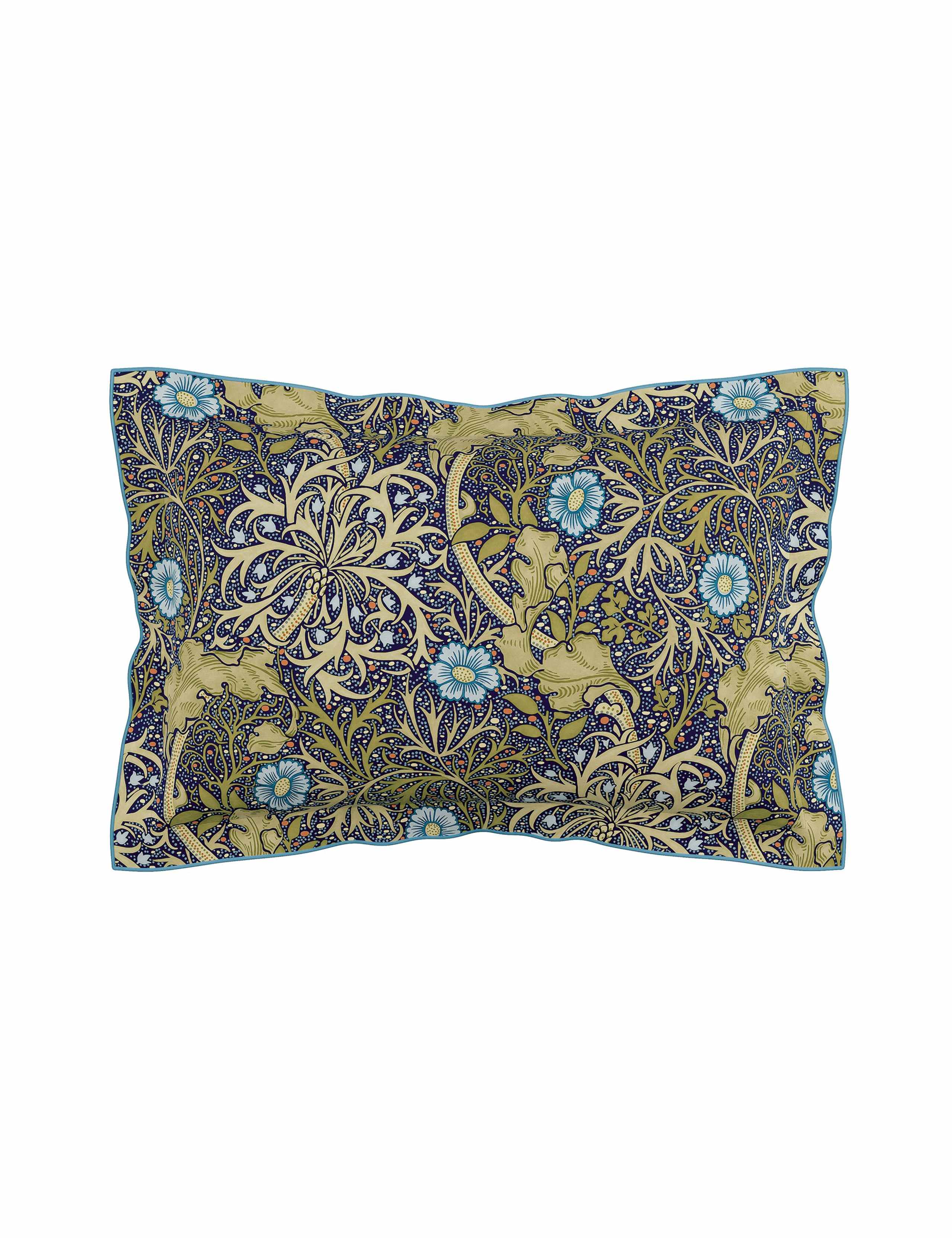 Pure Cotton Morris & Co Seaweed Bedding Set 4 of 4