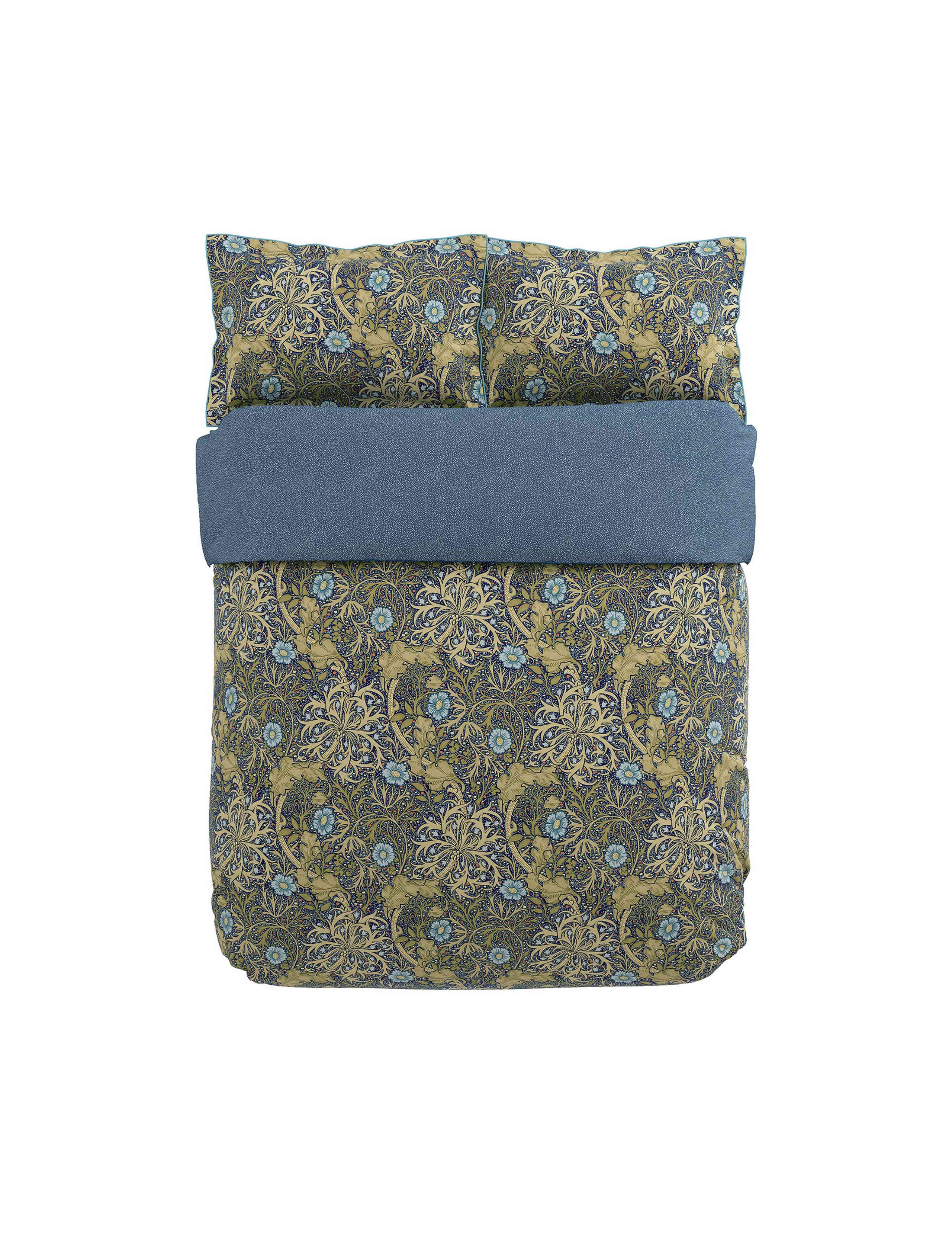 Pure Cotton Morris & Co Seaweed Bedding Set 2 of 4