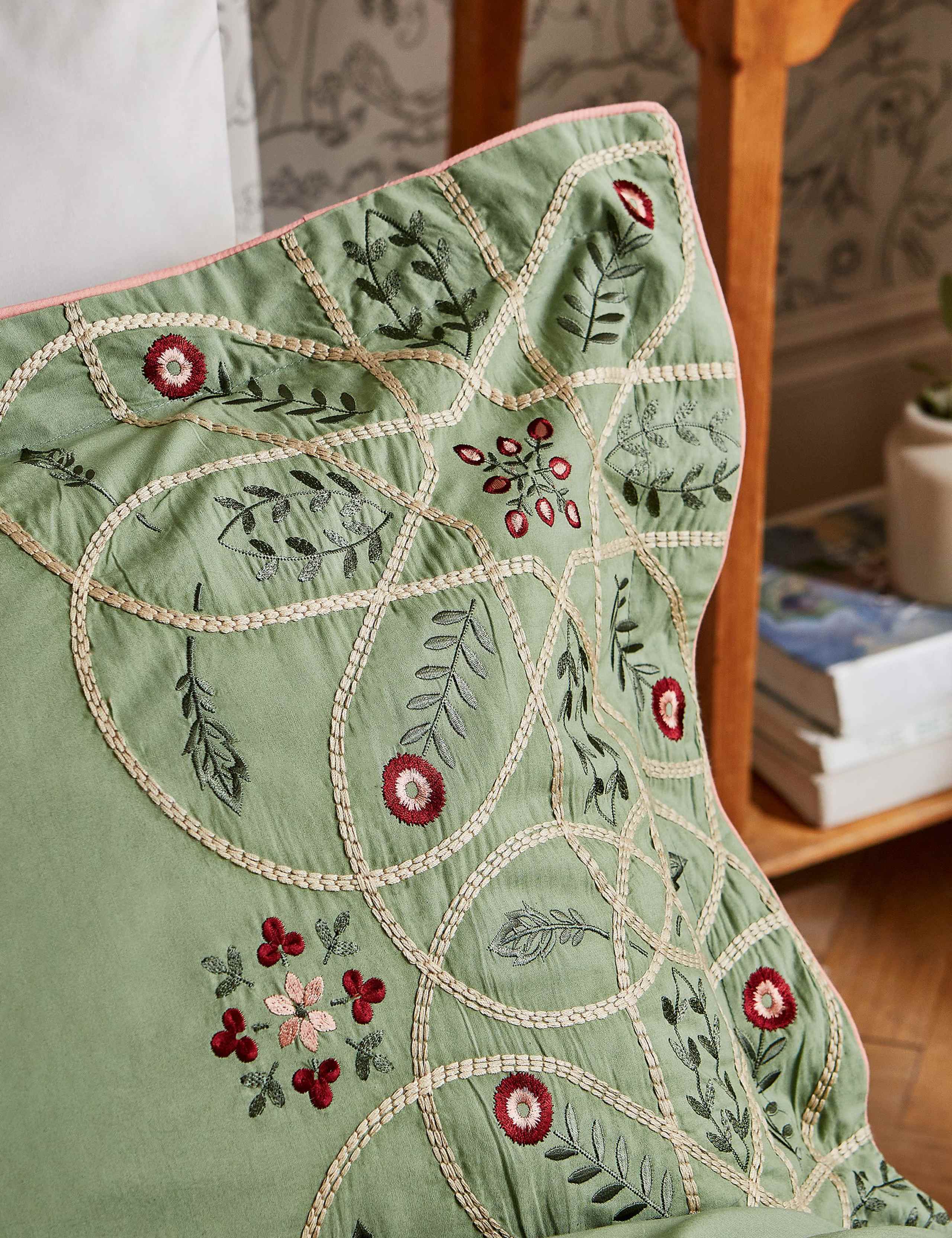 Pure Cotton Brophy Embroidery Bedding Set 4 of 5