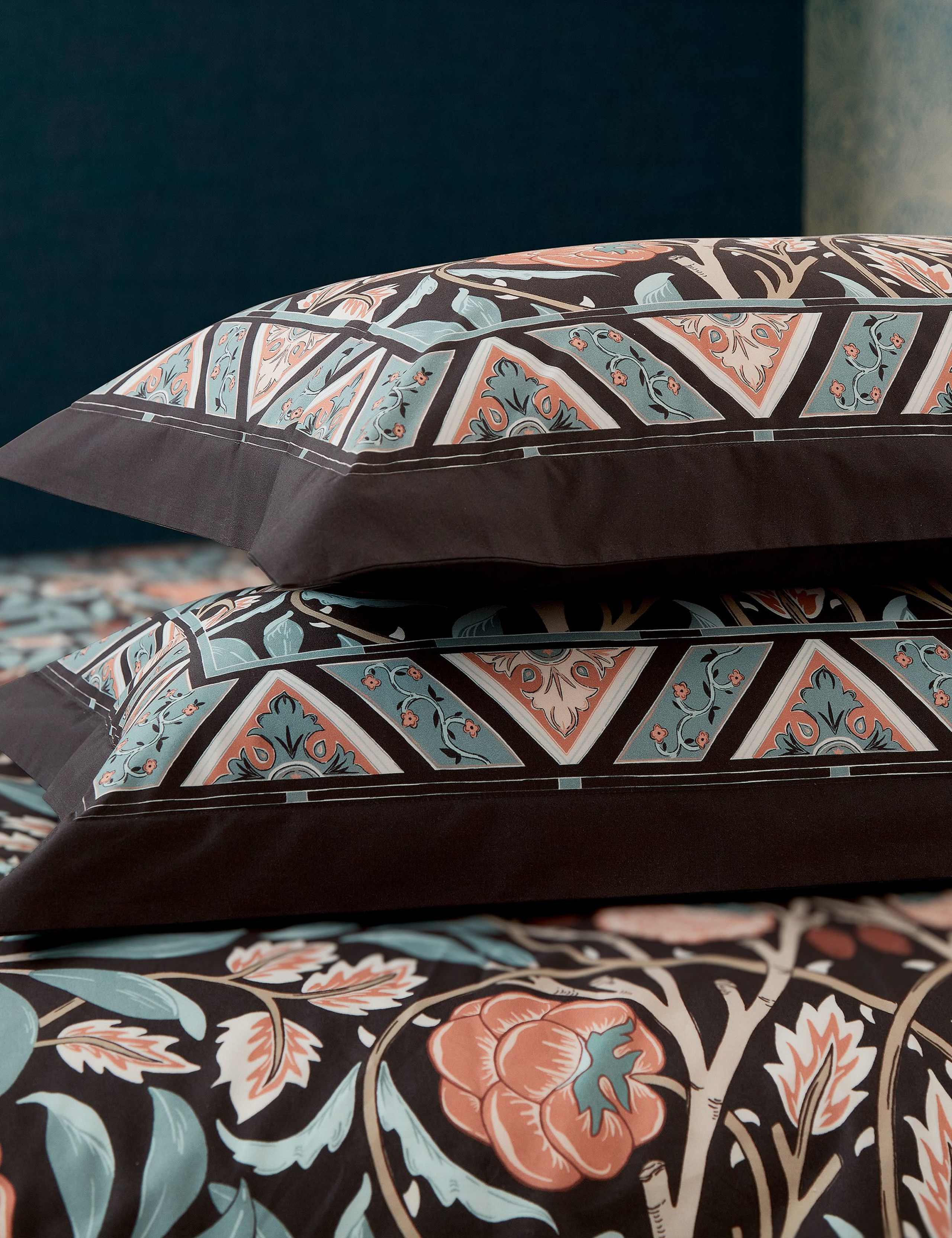 Pure Cotton Olive and Rose Bedding Set 4 of 5