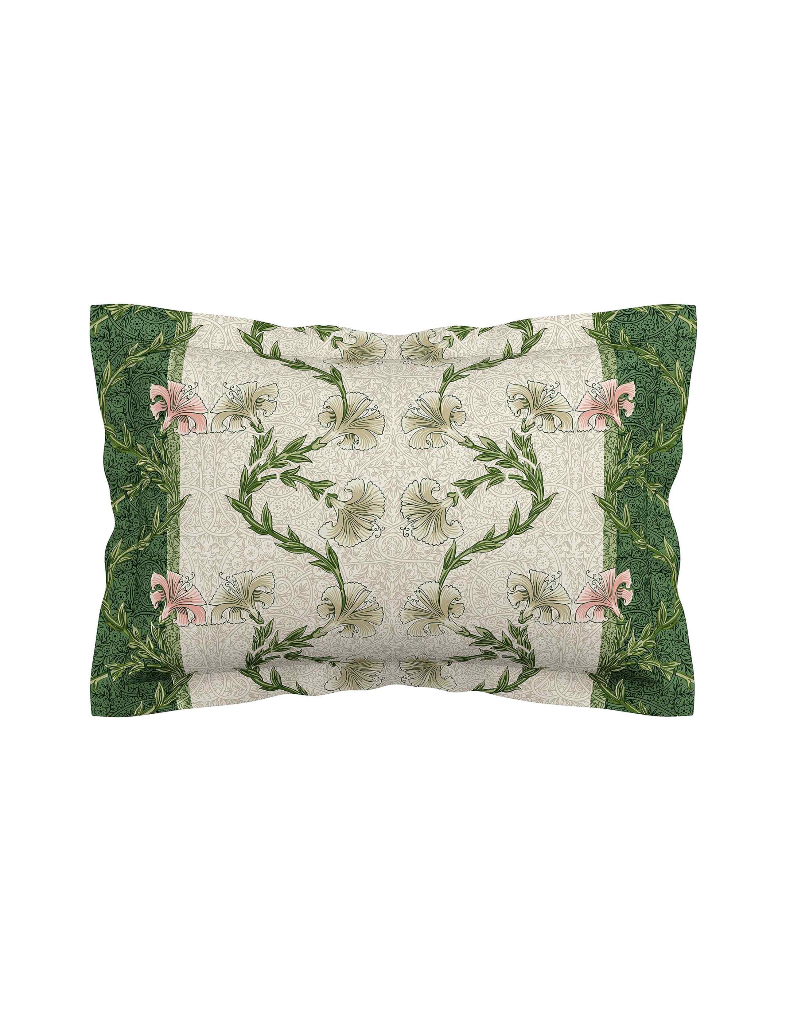 Pure Cotton Scrolling Carnation Bedding Set 4 of 4