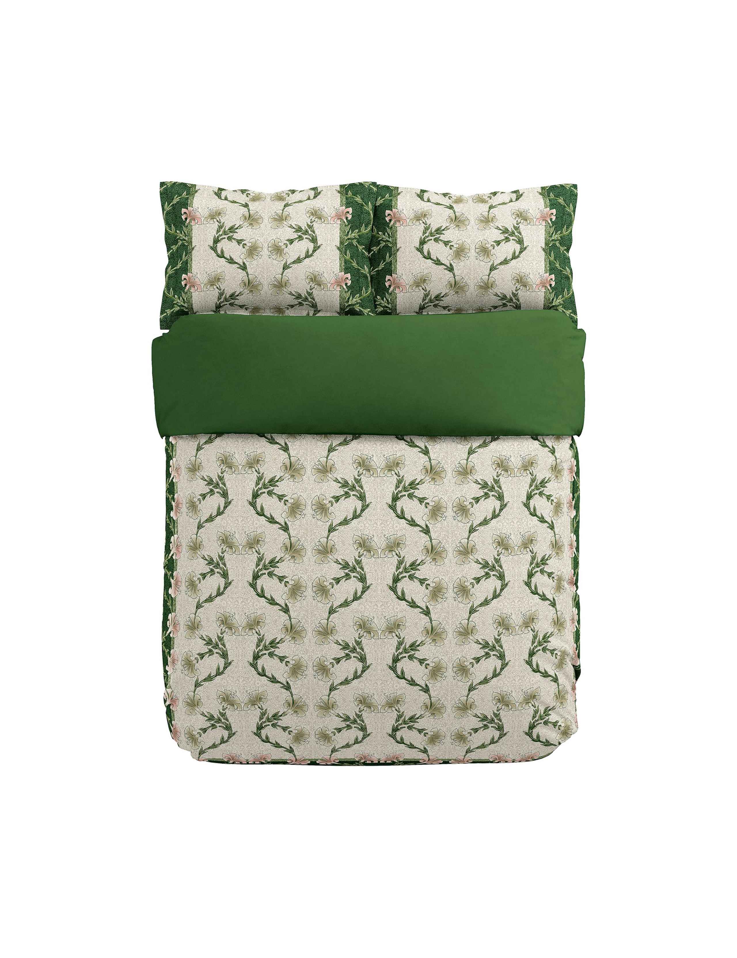 Pure Cotton Scrolling Carnation Bedding Set 2 of 4