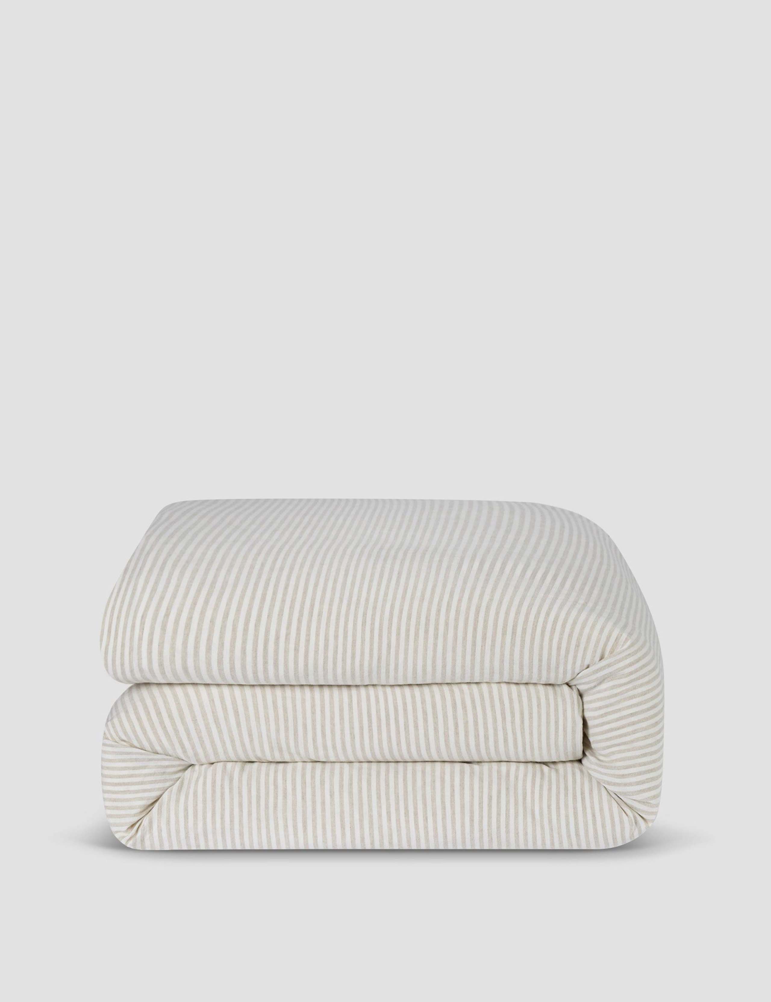 Linen Rich Striped Duvet Cover 3 of 3
