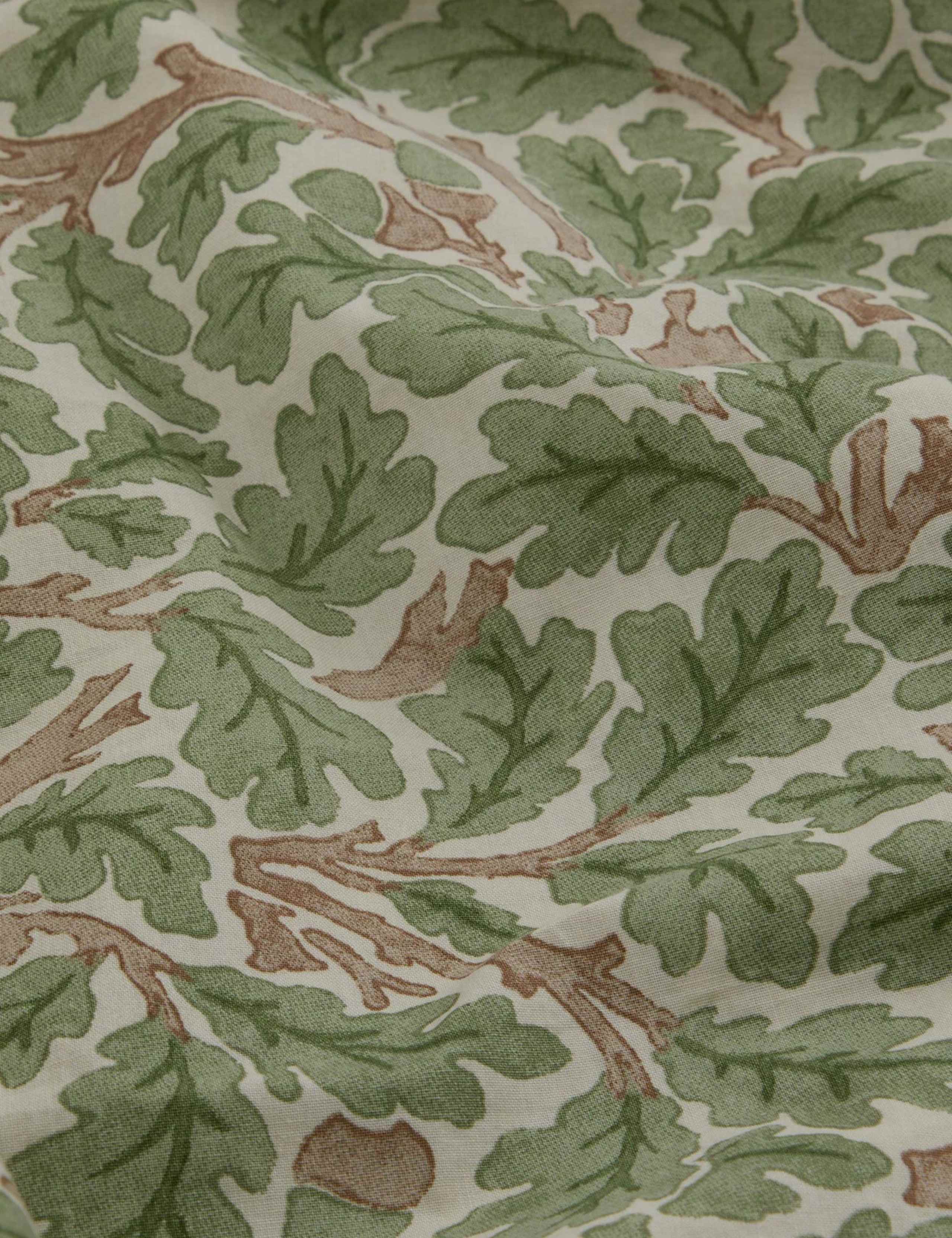 Pure Cotton Leaf Print Duvet Cover 2 of 3