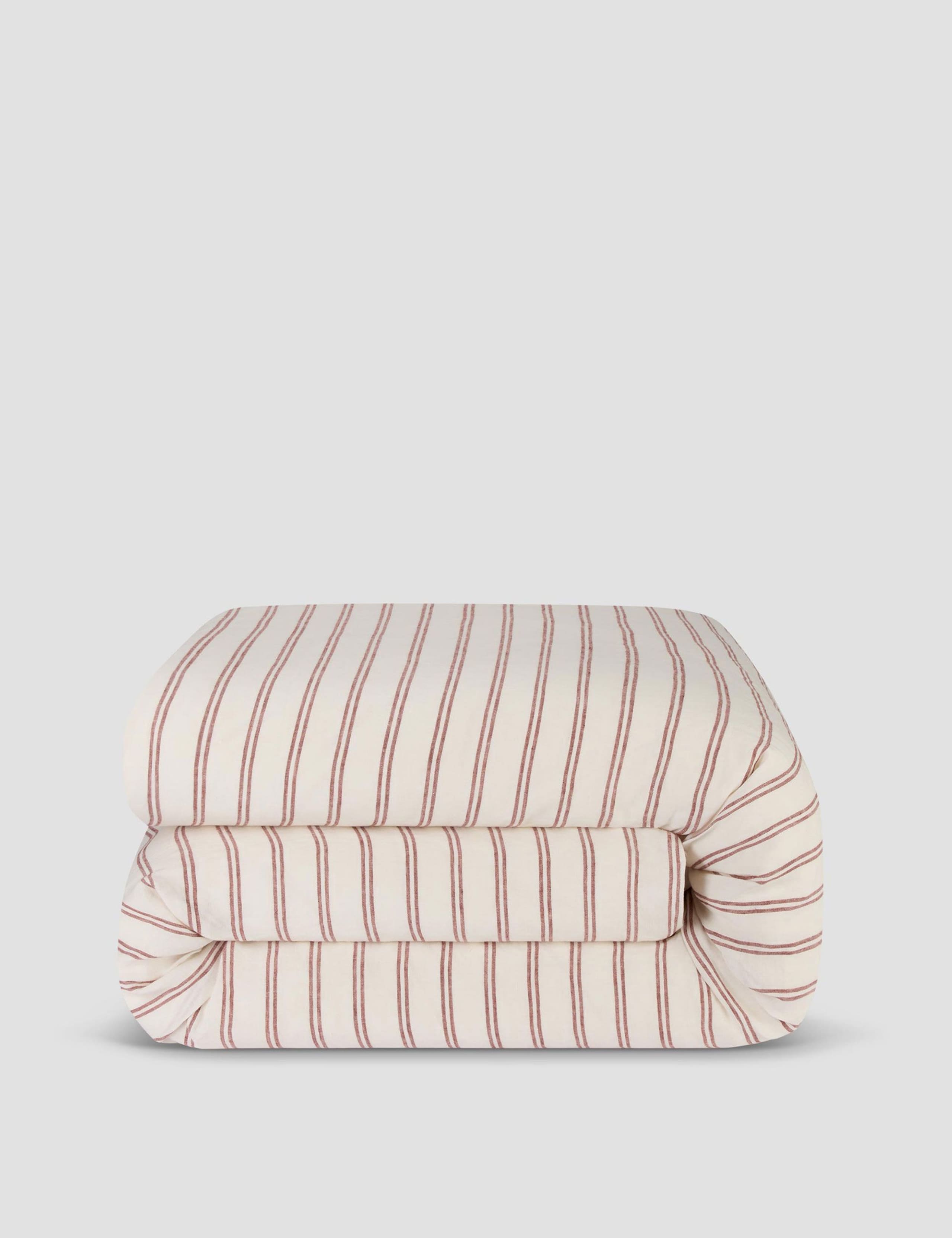 Pure Linen Striped Duvet Cover 4 of 4