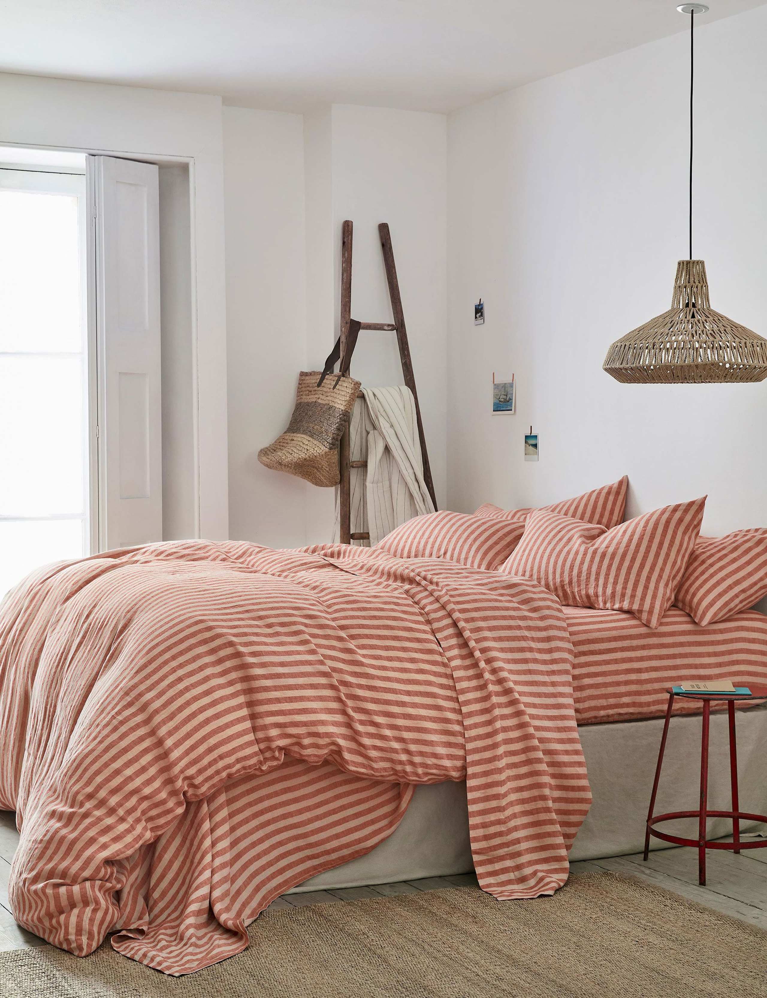 Linen Rich Pembroke Stripe Duvet Cover 1 of 3